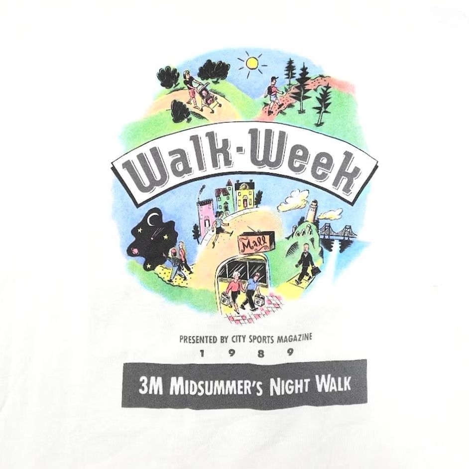 Vintage VINTAGE Screen Stars 3M Midsummers Night Walk T Shirt Mens Size L White Short Sleeve Crew Neck 80s 1989 Made In USA Mens Size US L / EU 52-54 / 3 - 3 Thumbnail