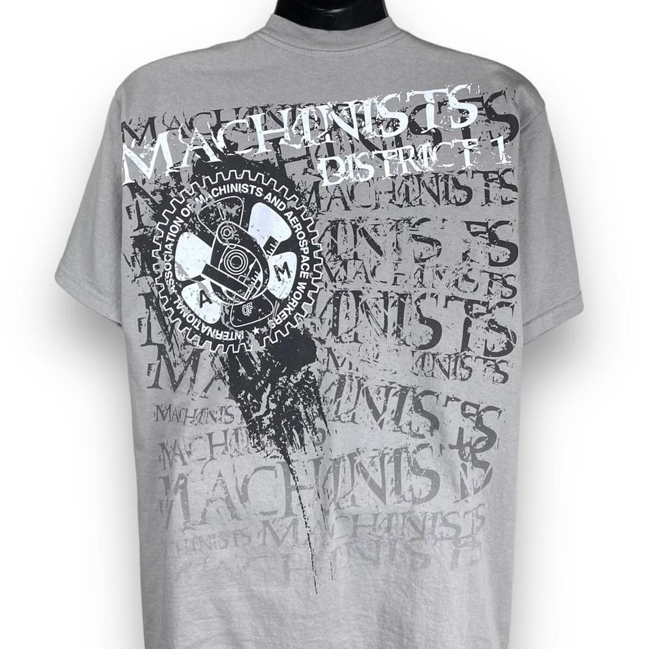 Vintage Vintage Union Line Machinists Aerospace Workers Tshirt Size US L / EU 52-54 / 3 - 1 Thumbnail