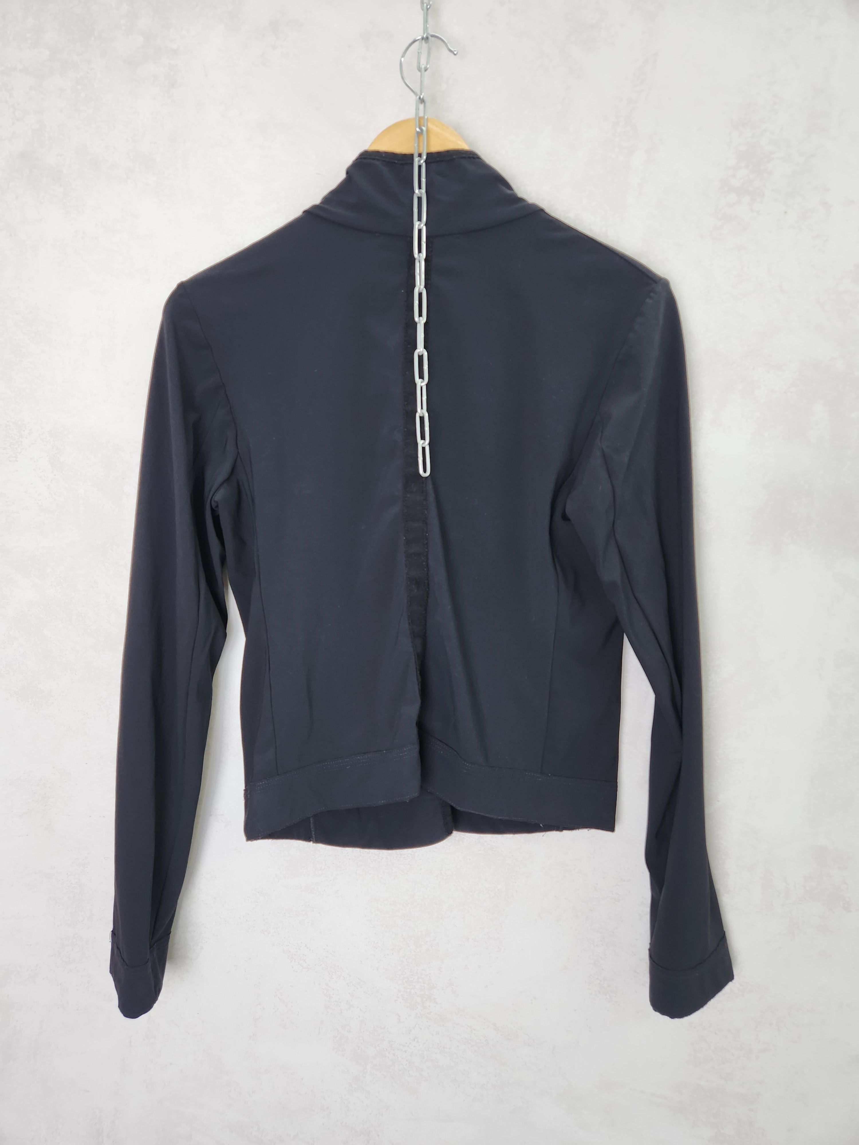 Marithe + Francois Girbaud Marithe Francois Girbaud nylon button ups black blazer Size S / US 4 / IT 40 - 8 Thumbnail
