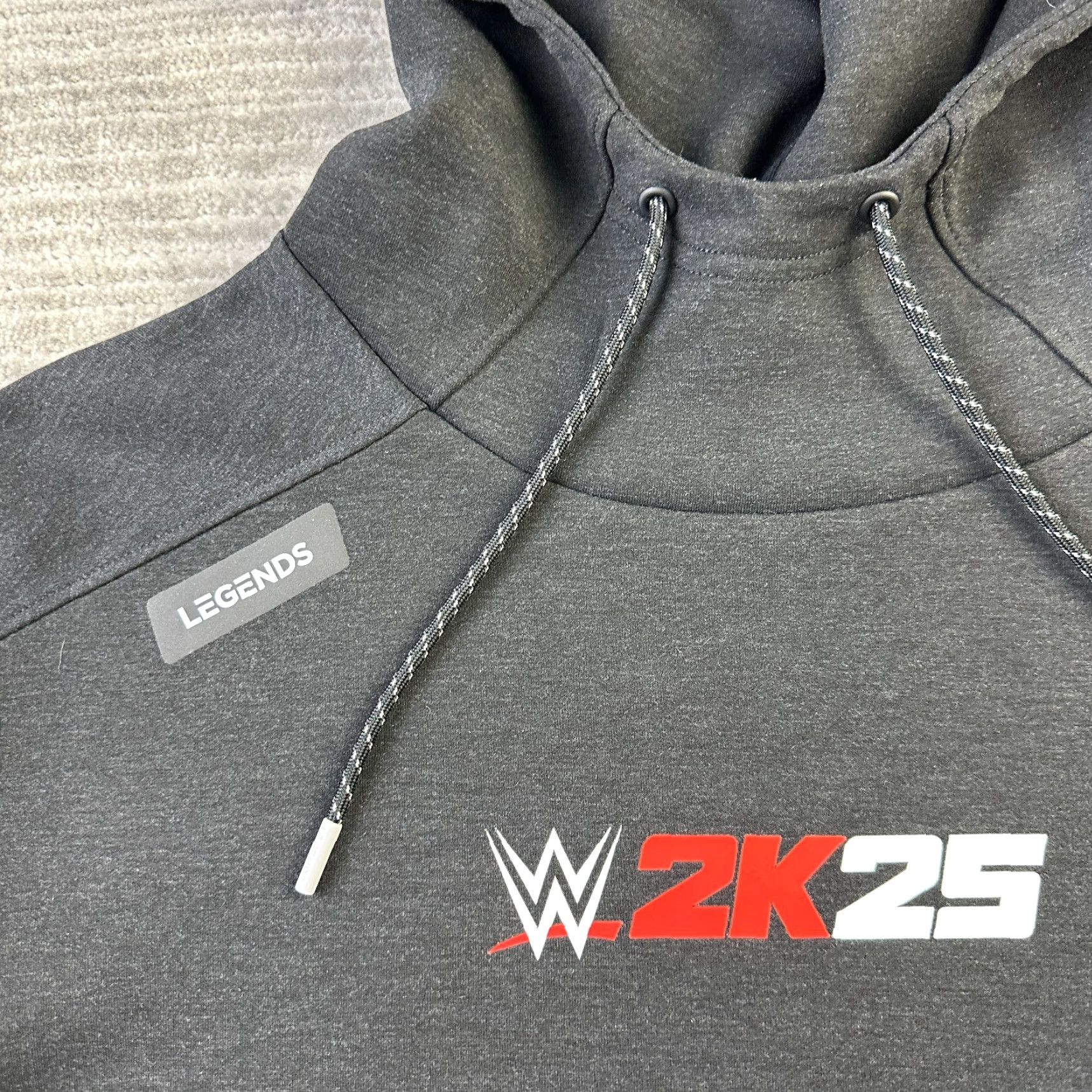 Vintage Legends Hoodie Mens Large Black Hawthorne Tech WWE 2k25 Sports Pullover Hooded Pockets Crew Neck Logo Size US L / EU 52-54 / 3 - 4 Thumbnail