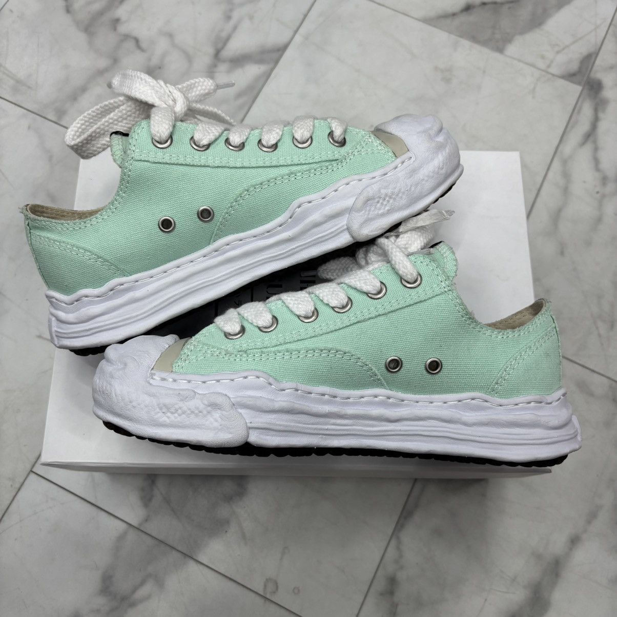 Maison MIHARA YASUHIRO Maison Mihara Teal Low Top Size US 7 / EU 40 - 3 Thumbnail