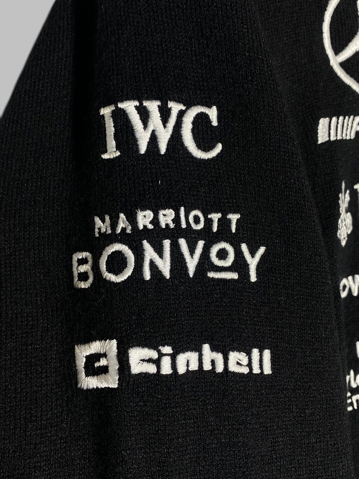 Mercedes-Benz 🔥 MERCEDES F1 LONG SLEEVE POLO RACING TOMMY BOSS VIBES Size US XL / EU 56 / 4 - 12 Thumbnail