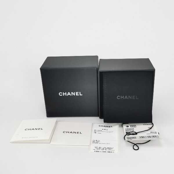 Chanel Chanel Crystal Double C Logo Ring Size 13 -z2505 Size ONE SIZE - 9 Thumbnail