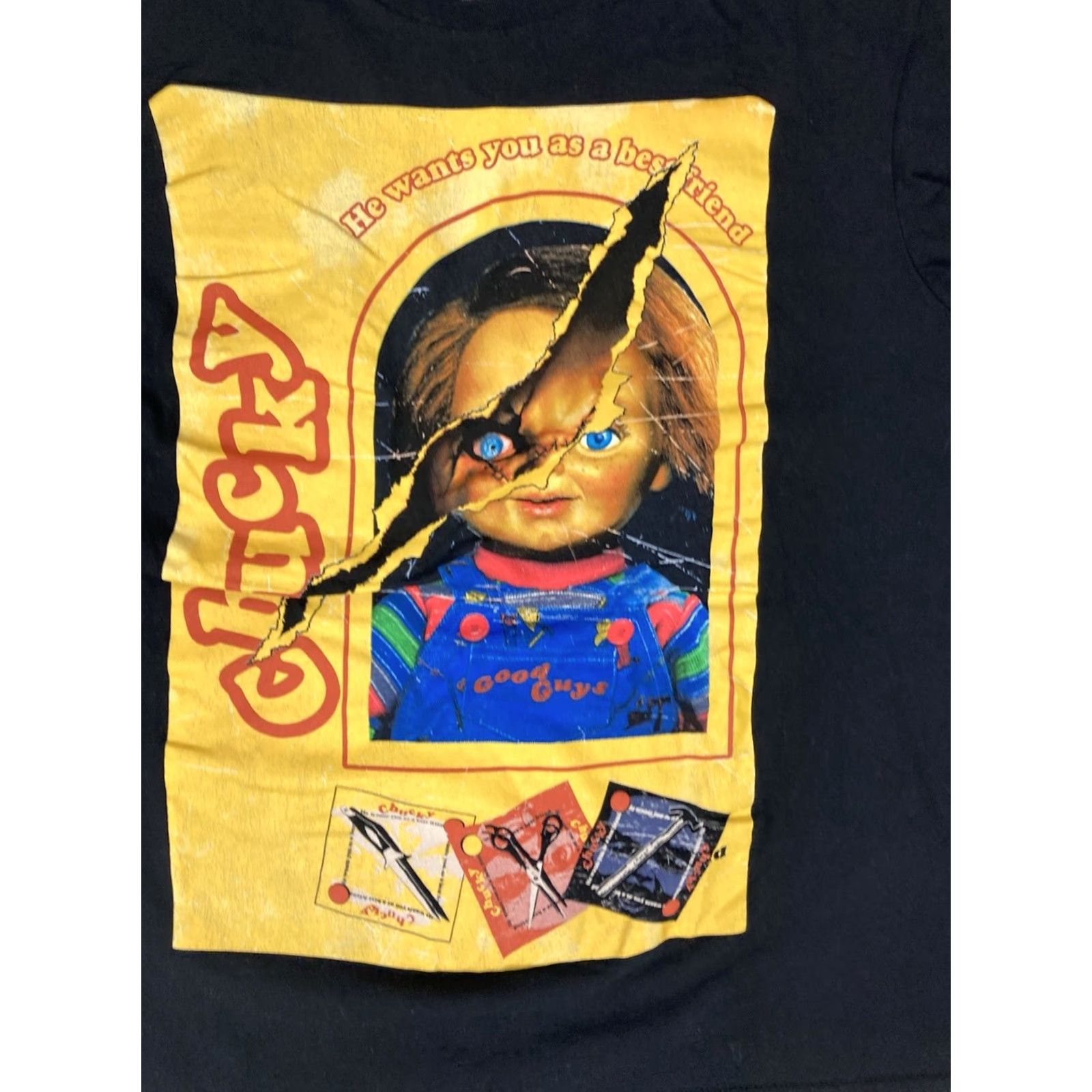 Vintage VINTAGE Universal Studios Halloween Horror Nights Chucky Graphic T-shirt Women Large Size L / US 10 / IT 46 - 2 Thumbnail