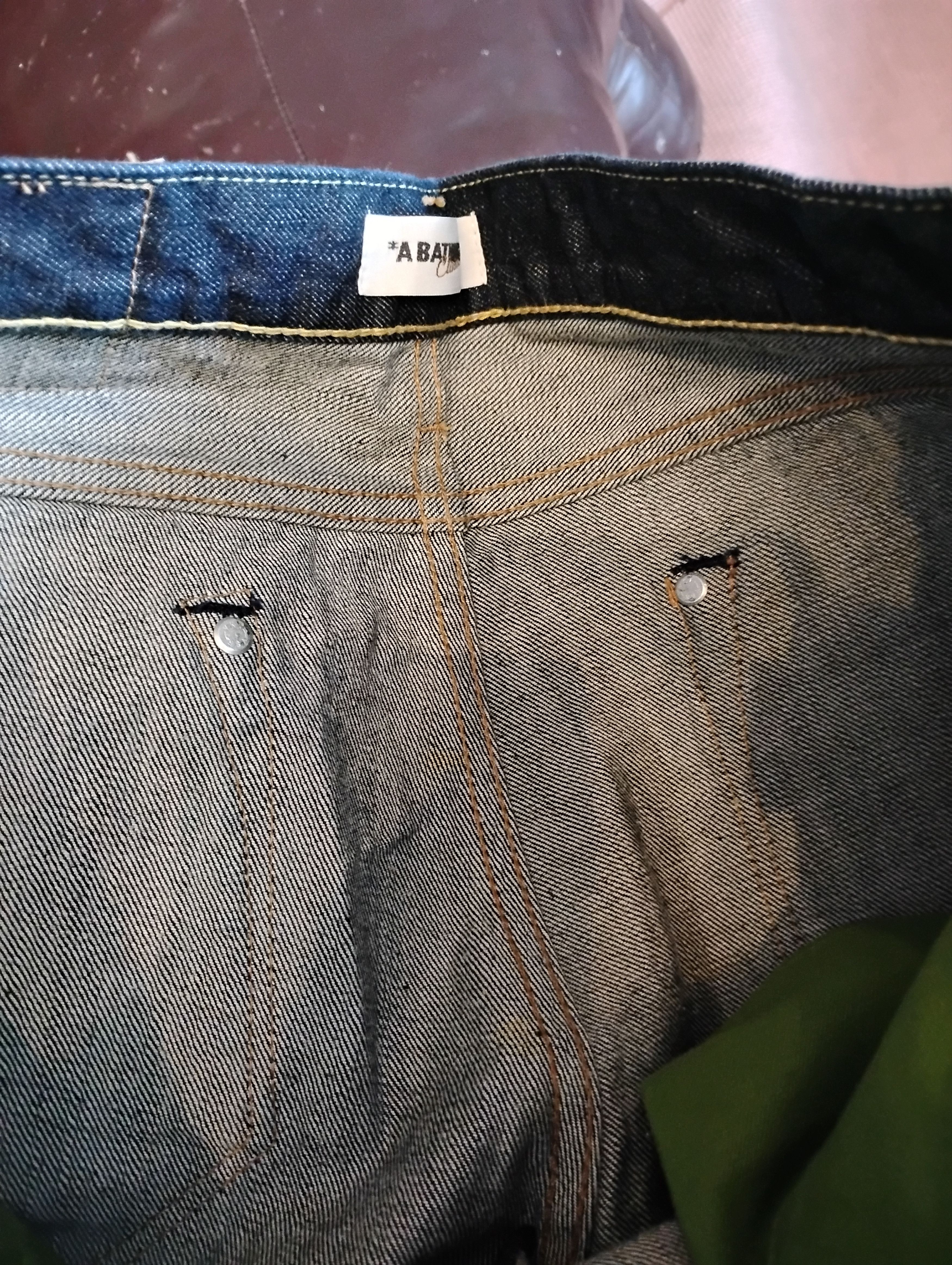 Bape Bape shark face "WGM" indigo denim Size US 31 - 8 Thumbnail