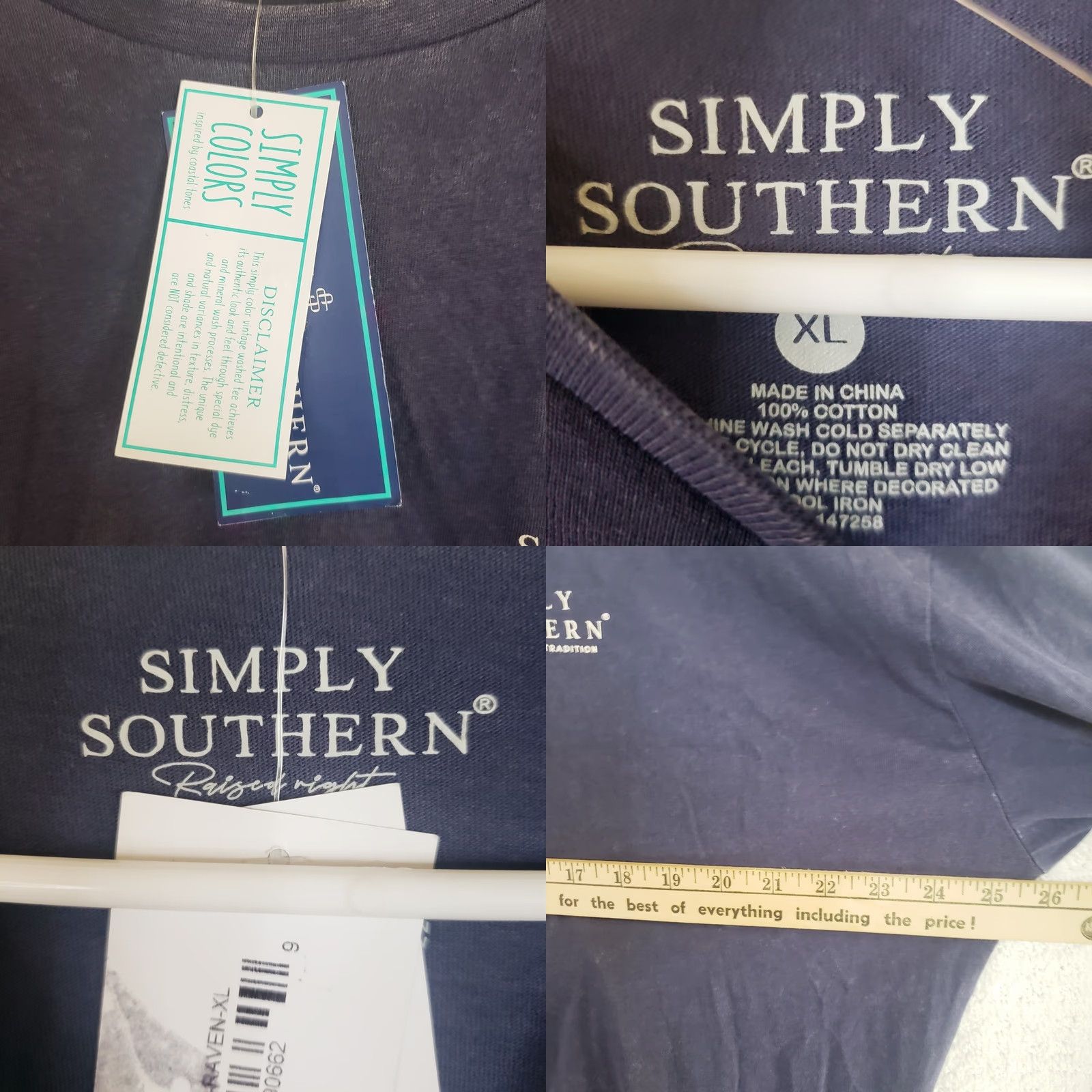 Vintage Simply Southern Blue Long Sleeve T-Shirt USA Bass Fish NWT Men's XL Patriotic Shirt LS Bass Fishing USA NWT Mens XL Blue Shirt Size US XL / EU 56 / 4 - 9 Thumbnail