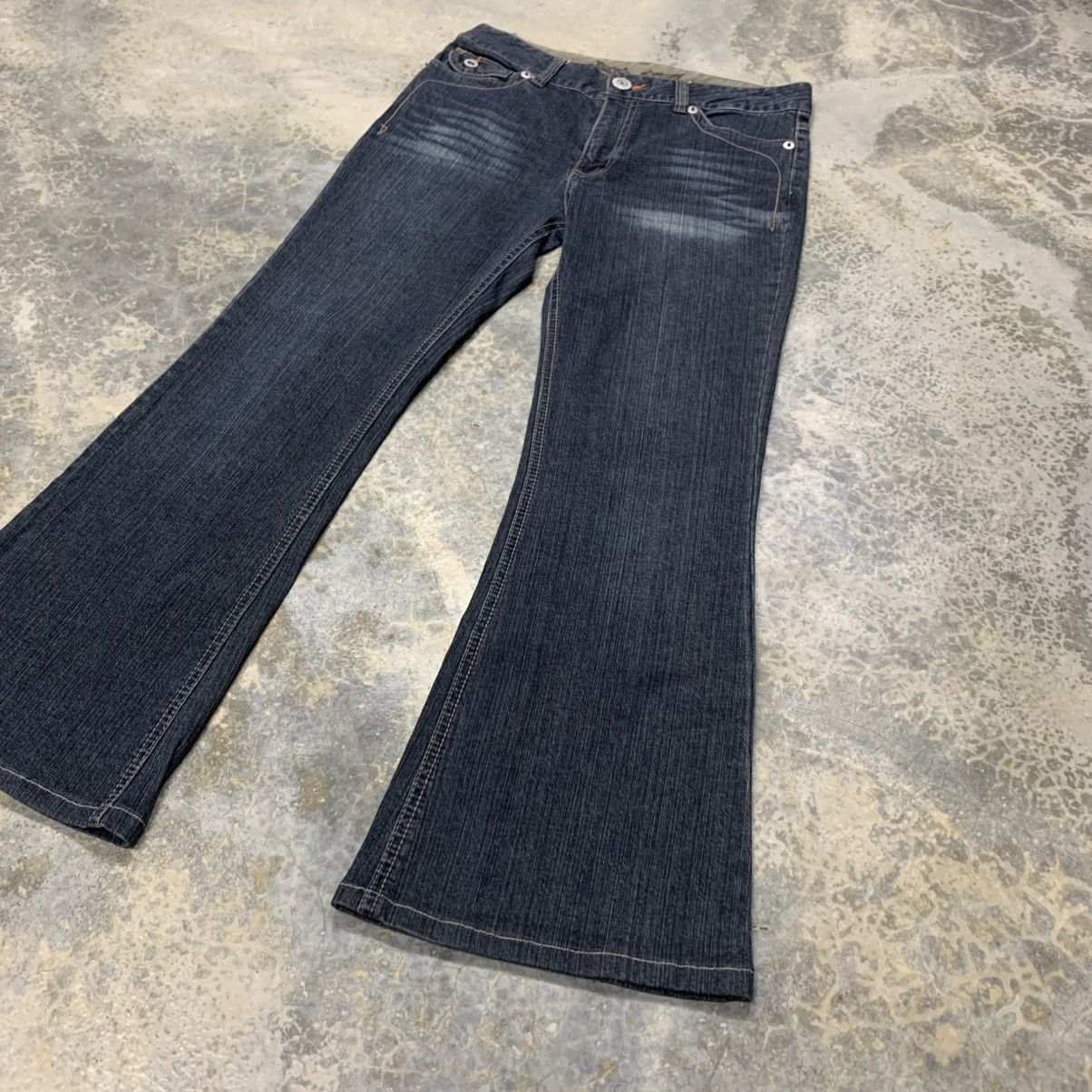 If Six Was Nine × Japanese Brand Flare Bell Bottom Japanesse Brand Denim Size 27" / US 4 / IT 40 - 3 Thumbnail
