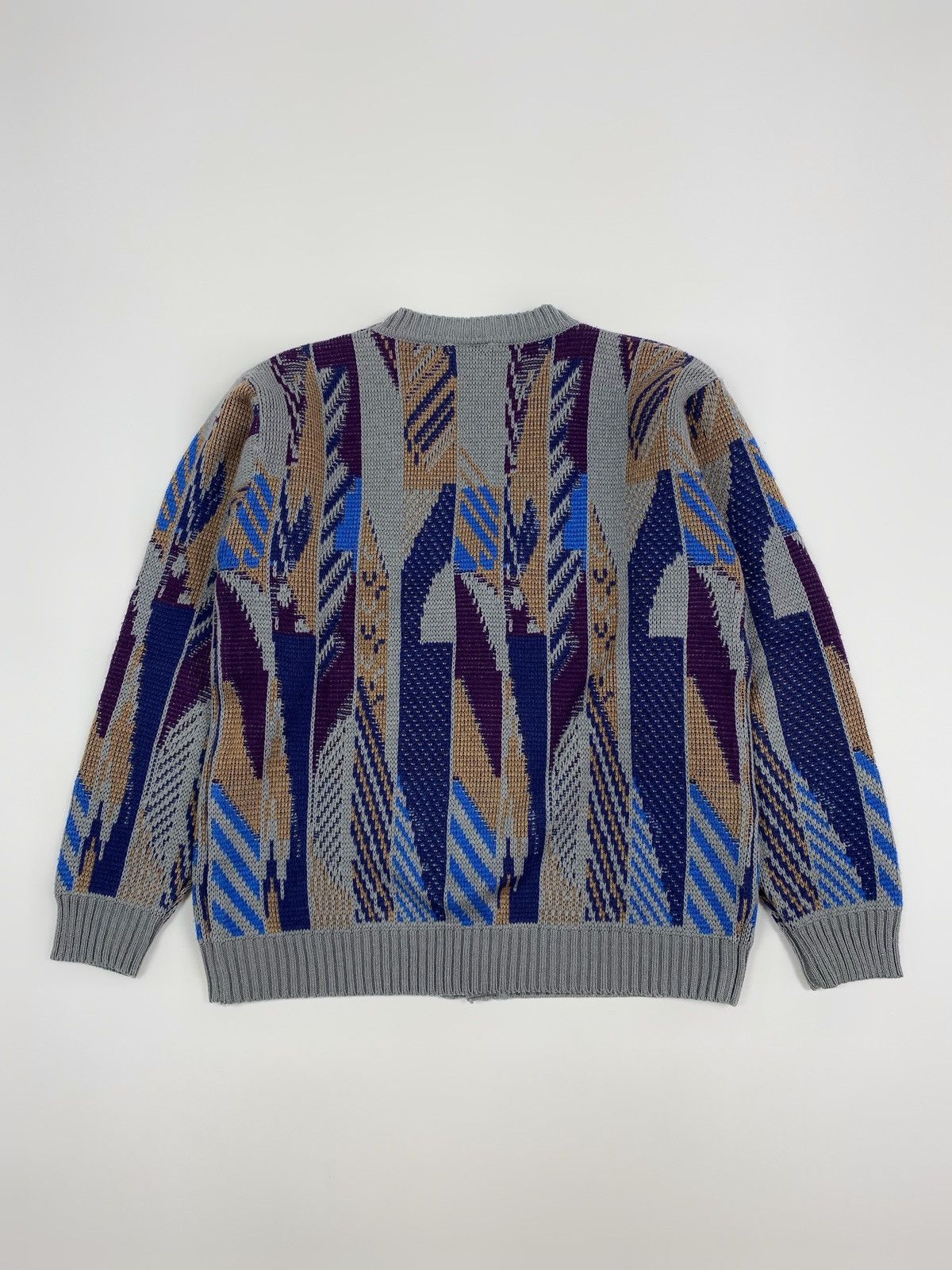 Vintage 1990’s Vintage Jacques Lorant Abstract Pattern Boxy Cardigan Size US M / EU 48-50 / 2 - 8 Thumbnail