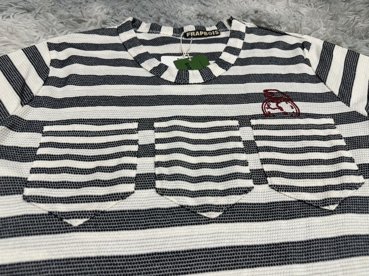 Frapbois 🔥Frapbois By Issey Miyake Border Striped Tee Crazy Pockets Size US S / EU 44-46 / 1 - 1 Thumbnail
