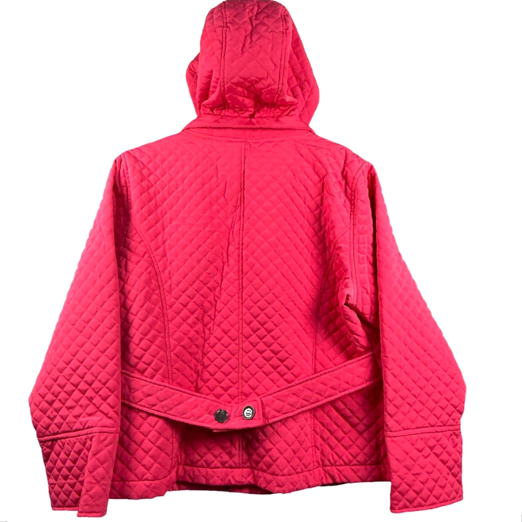 Calvin Klein Calvin Klein Women XL Quilted Jacket Detachable Hood Pink Barbi(e)core EUC Size XL / US 12-14 / IT 48-50 - 3 Thumbnail