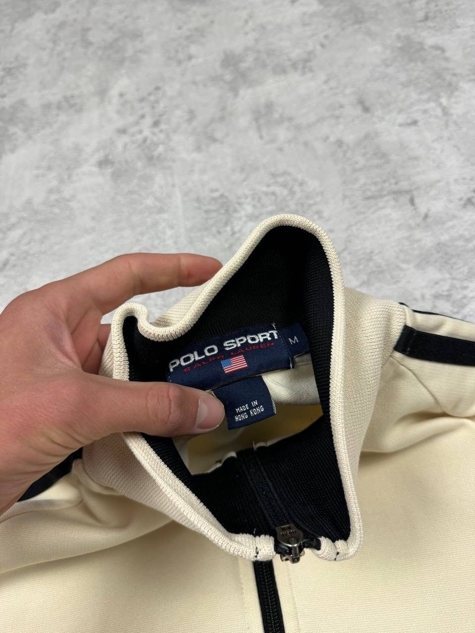 Polo Ralph Lauren Vintage Polo Sports Beige Zip Sweatshirt Size M Size US M / EU 48-50 / 2 - 11 Thumbnail