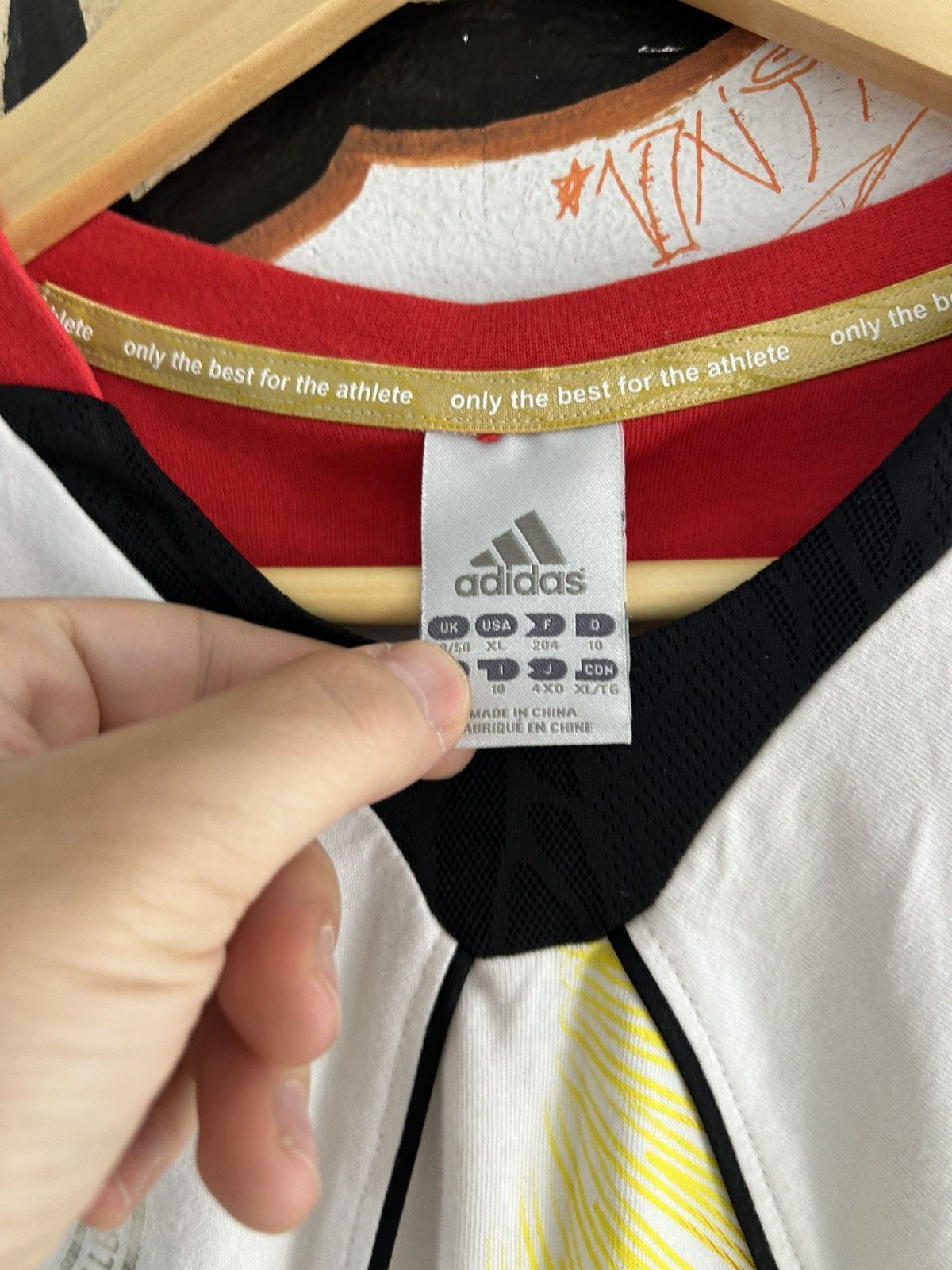 Adidas Vintage Germany Adidas Tee Size US XL / EU 56 / 4 - 4 Thumbnail