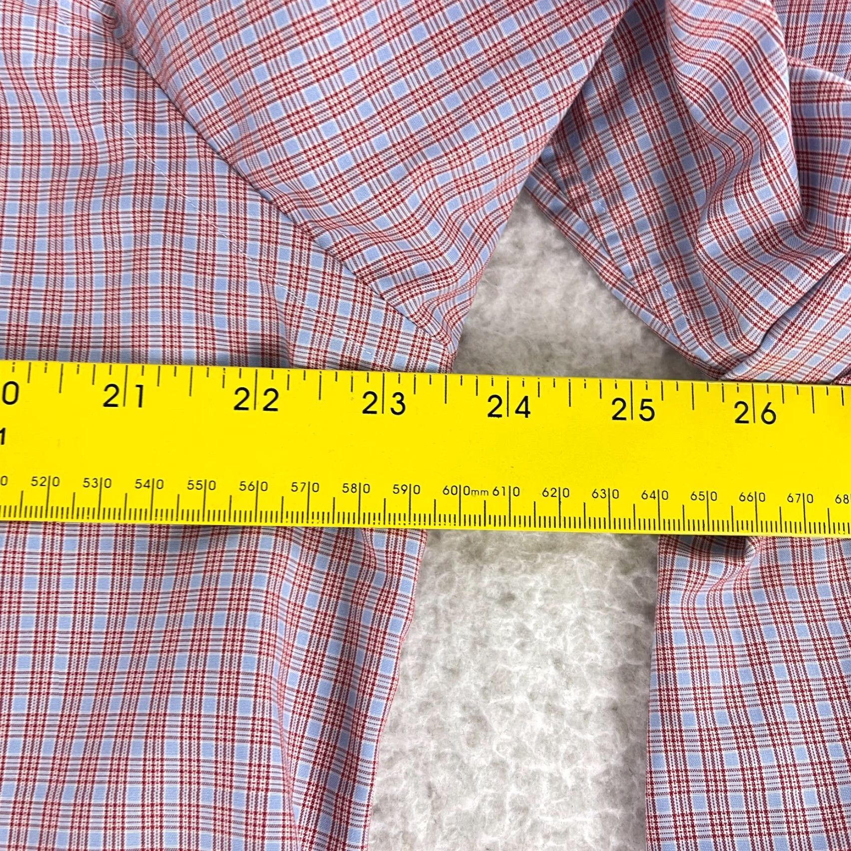 Eton Eton Red Plaid Contemporary Button-Up Shirt Mens XL Long Sleeve 100% Cotton Size US XL / EU 56 / 4 - 5 Thumbnail
