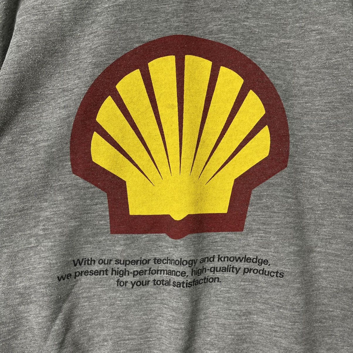 Vintage Vintage Showa Shell Sekiyu Shell Service Wear Sweatshirt Size US L / EU 52-54 / 3 - 3 Thumbnail