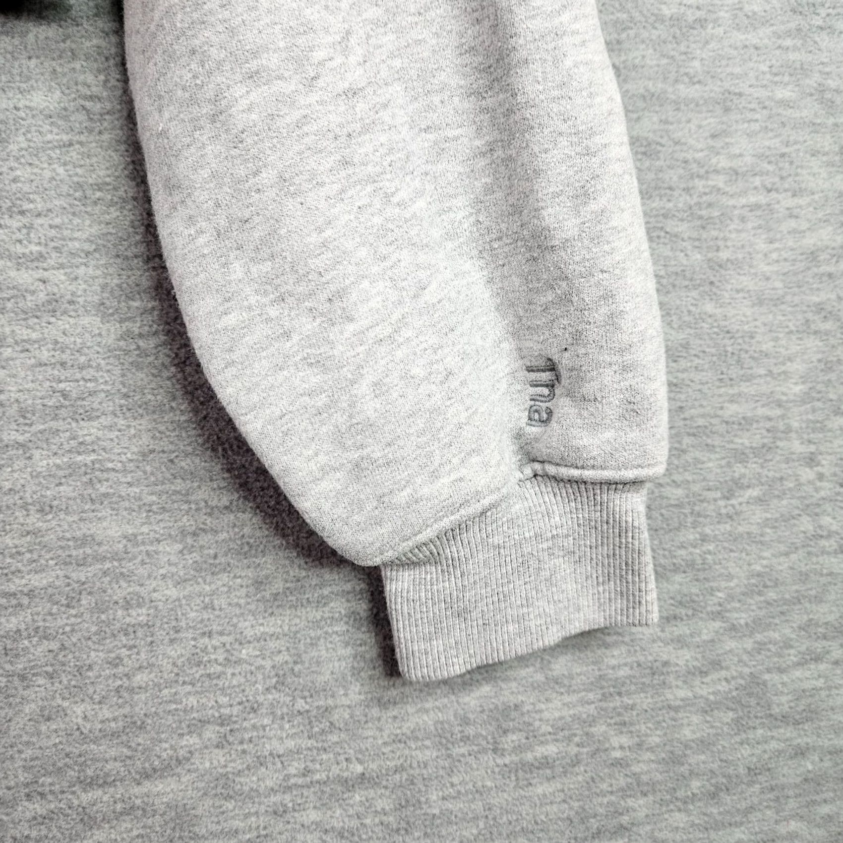 TNA Aritzia TNA Cozy Fleece Women's XS Cropped Sweatshirt Gray Pullover Crew Neck All Seasons Long Sleeve Raglan Sleeve Logo Sweatshirt Women XS Gray Size XS / US 0-2 / IT 36-38 - 3 Thumbnail