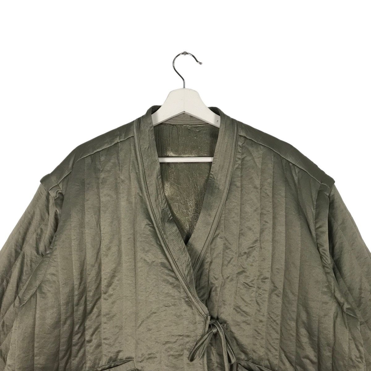 Japanese Brand 🔥 SOLOV ASYMETRIC CROP LINER JACKET Size US M / EU 48-50 / 2 - 3 Thumbnail