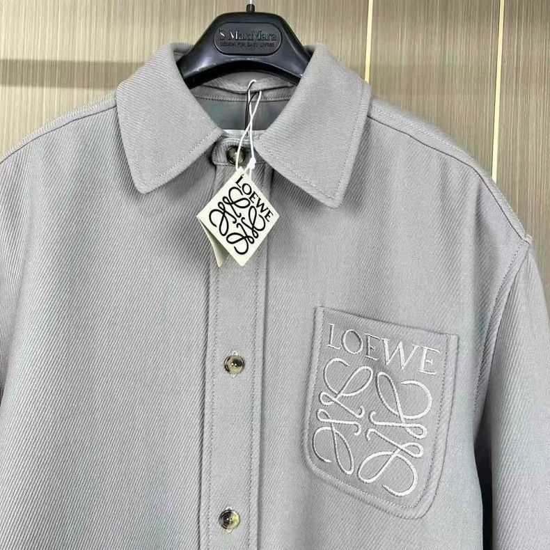 Loewe LOEWE Cobalt blue wool embroidered letter jacket Size M / US 6-8 / IT 42-44 - 3 Thumbnail