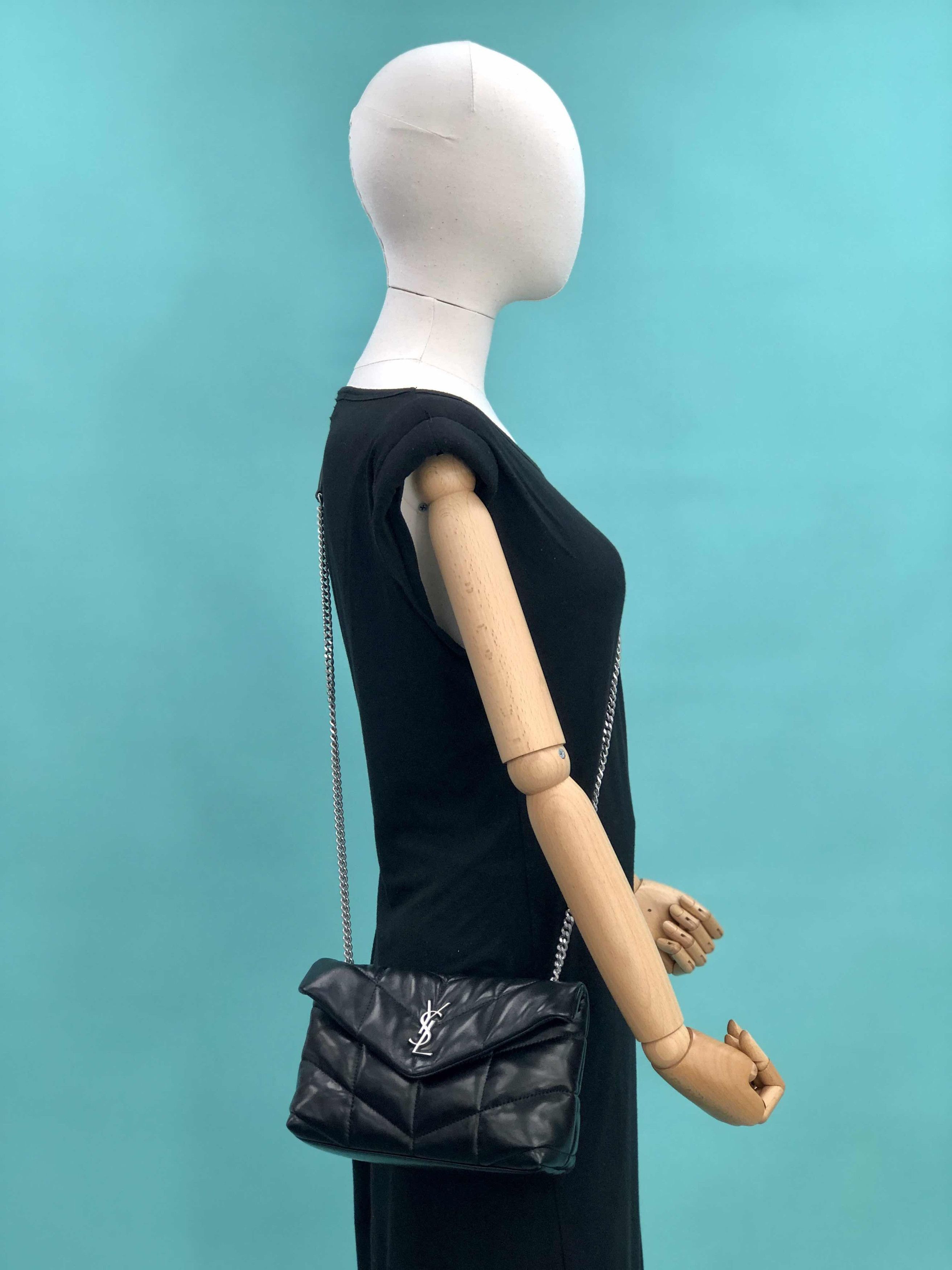 Saint Laurent Paris o1s1wg110124 Puffer Toy Bag in Quilted Lambskin in Black Size ONE SIZE - 7 Thumbnail