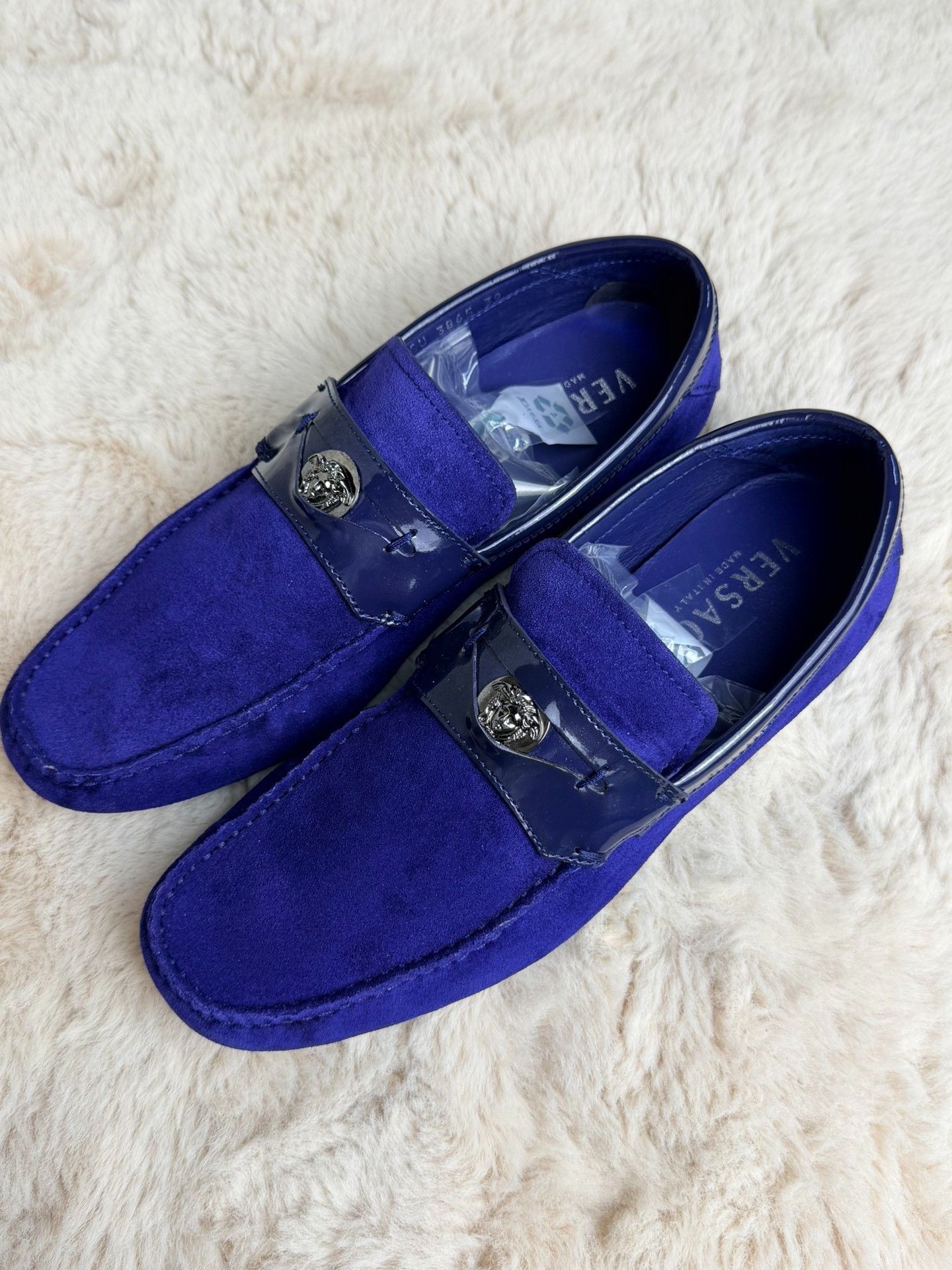 Versace Versace Blue Lowtop Sneakers 6 Men Size US 6 / EU 39 - 1 Thumbnail
