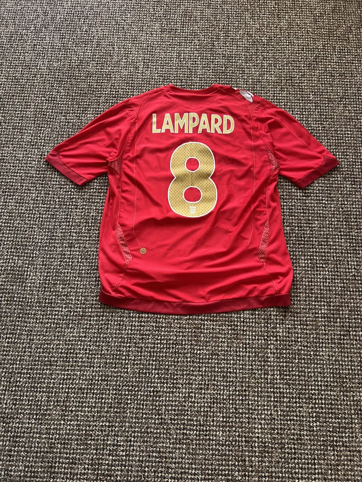 Umbro UMBRO ENGLAND Lampard #8 2006-2008 Away Soccer Jersey Shirt Size US L / EU 52-54 / 3 - 2 Thumbnail