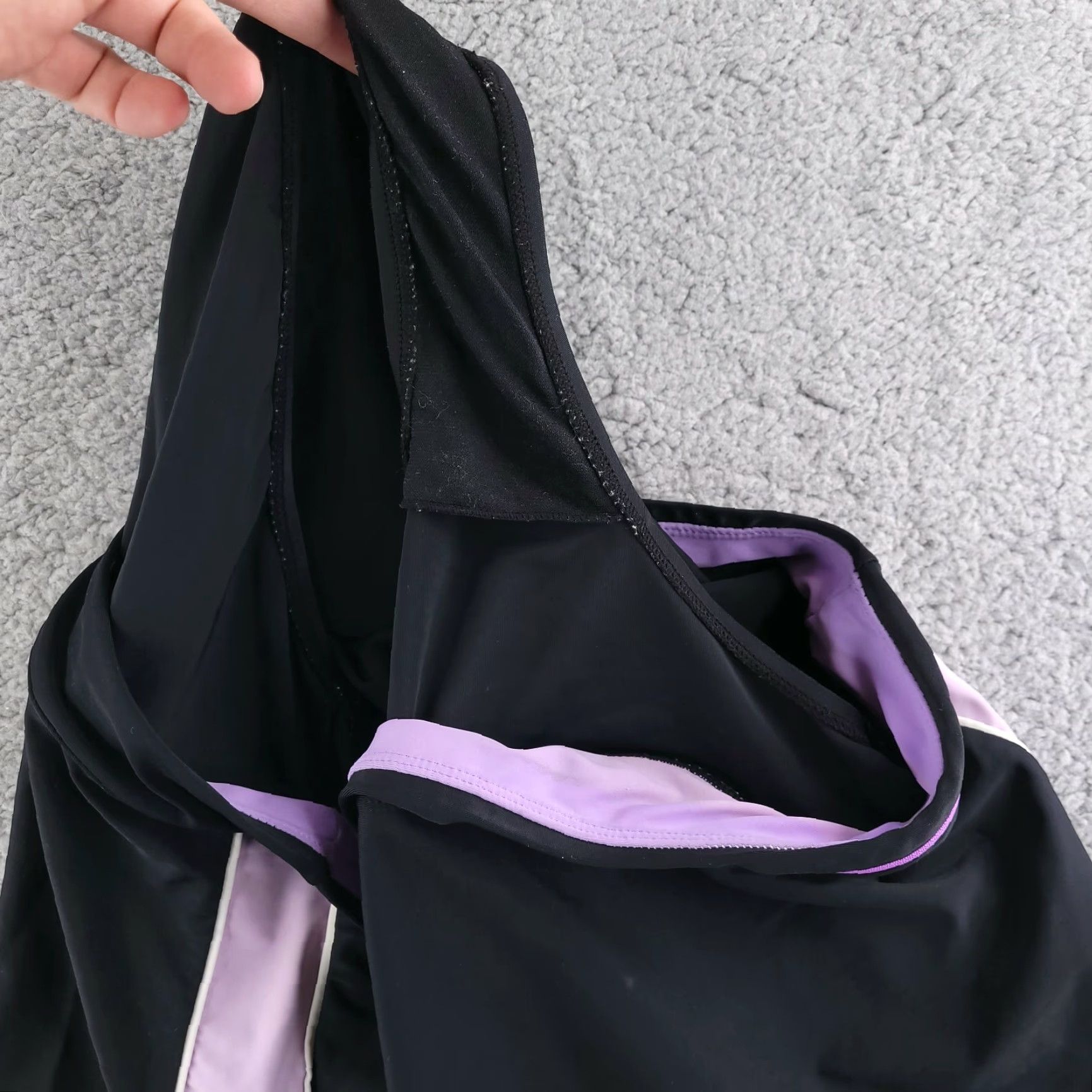 Vintage Gerry Shorts Women's Medium Black Purple Athletic Yoga Lined Running Short Size 32" / US 10 / IT 46 - 7 Thumbnail