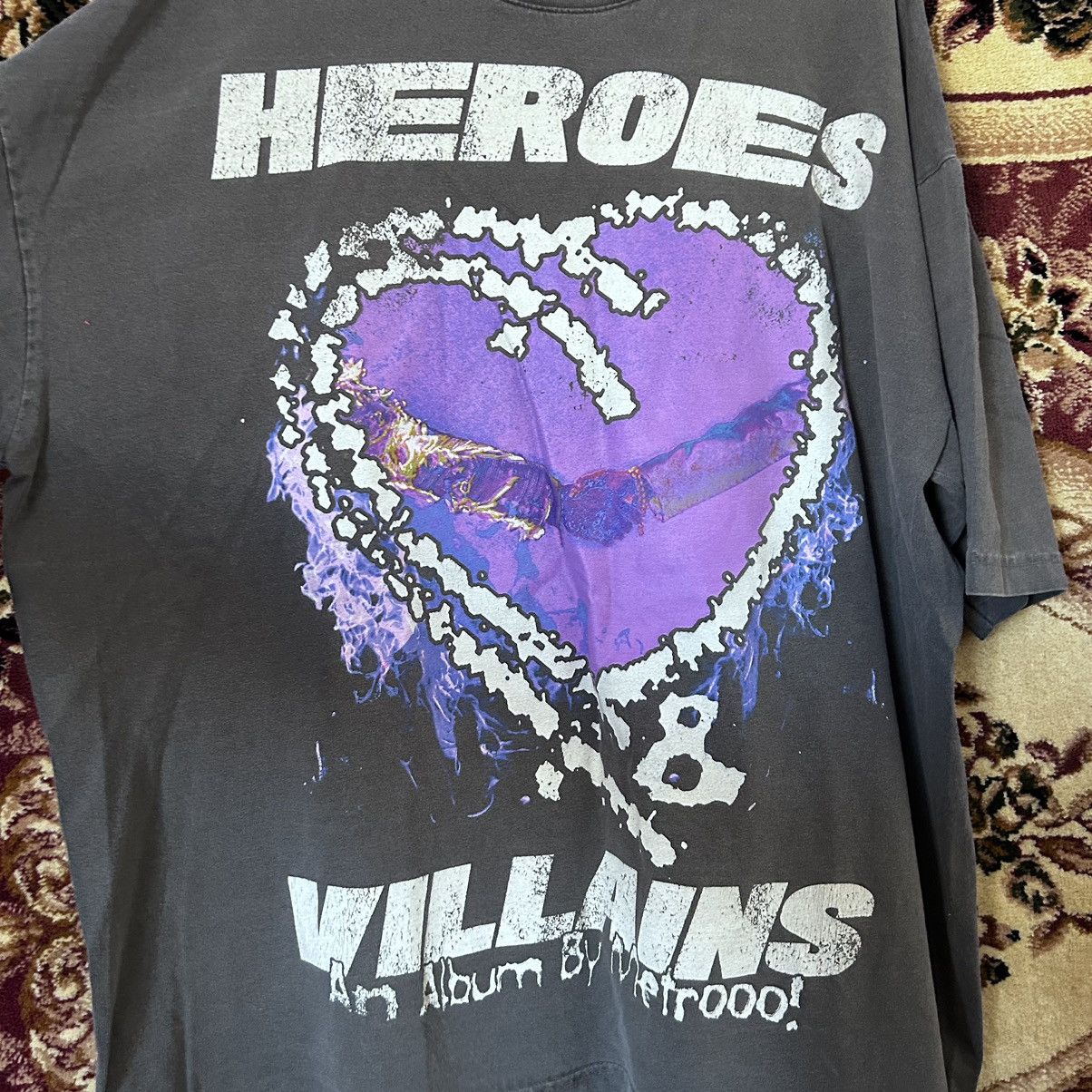 HELLSTAR × Metro Boomin Hellstar x Metro Boomin Heroes & Villians Tee Size US XXL / EU 58 / 5 - 3 Thumbnail