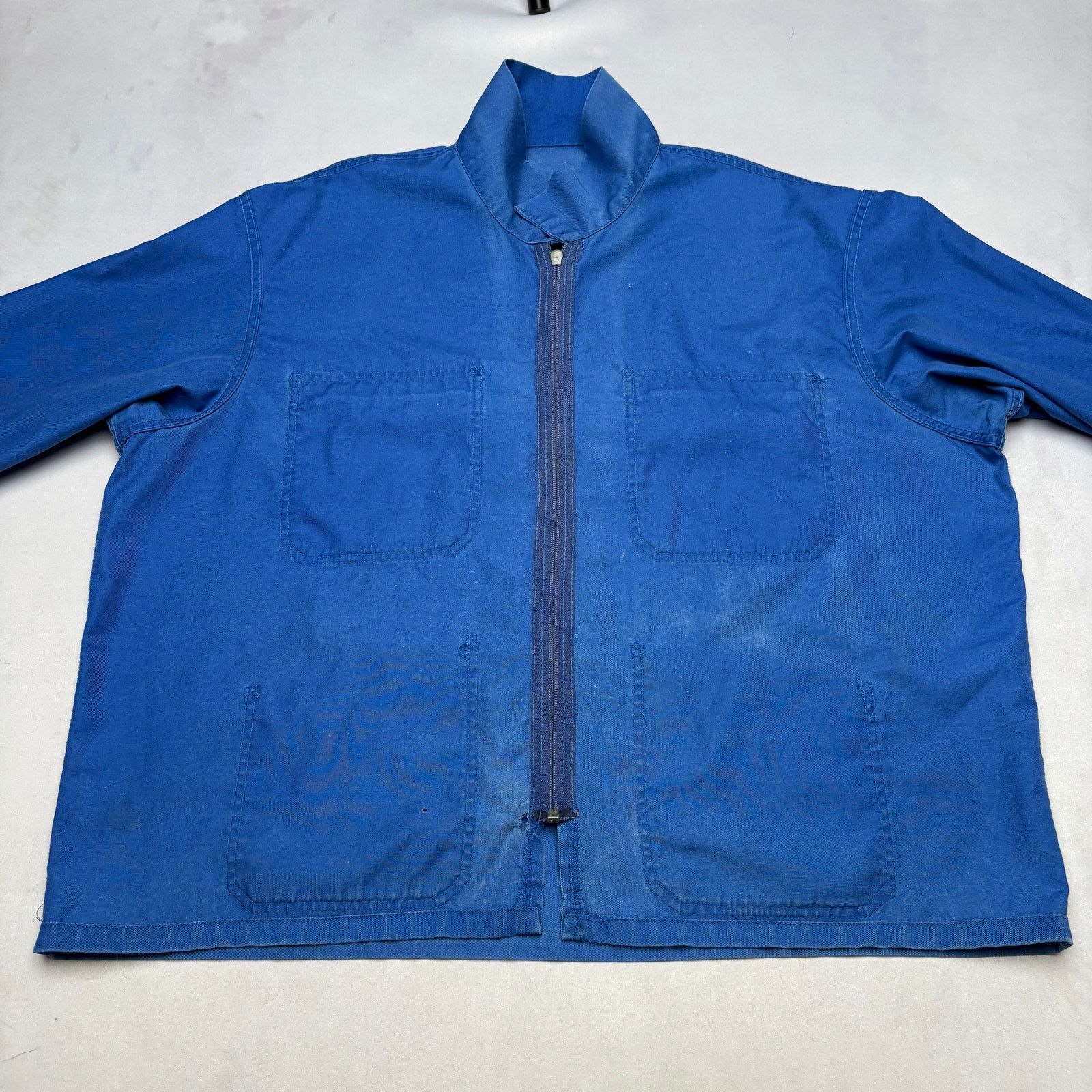 Vintage Vintage 60s French Workwear Zip Jacket Boxy Cropped XL Size US XL / EU 56 / 4 - 11 Thumbnail