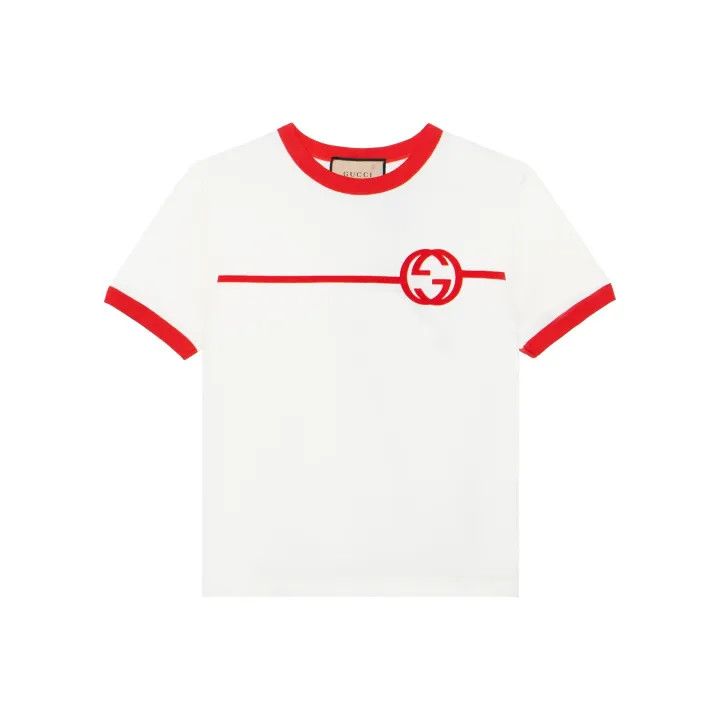Gucci Gucci Logo Print Round Neck T-Shirt Size M / US 6-8 / IT 42-44 - 1 Thumbnail