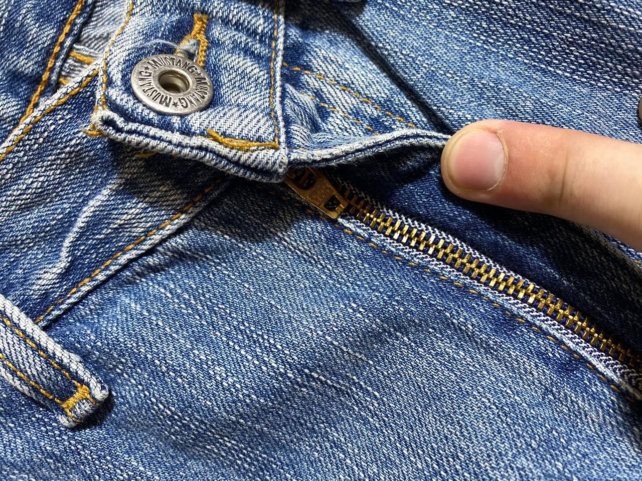 Japanese Brand × Mustang Vintage 90s y2k mustang jeans Bootcut BAGGY STYLE Size US 34 / EU 50 - 4 Thumbnail