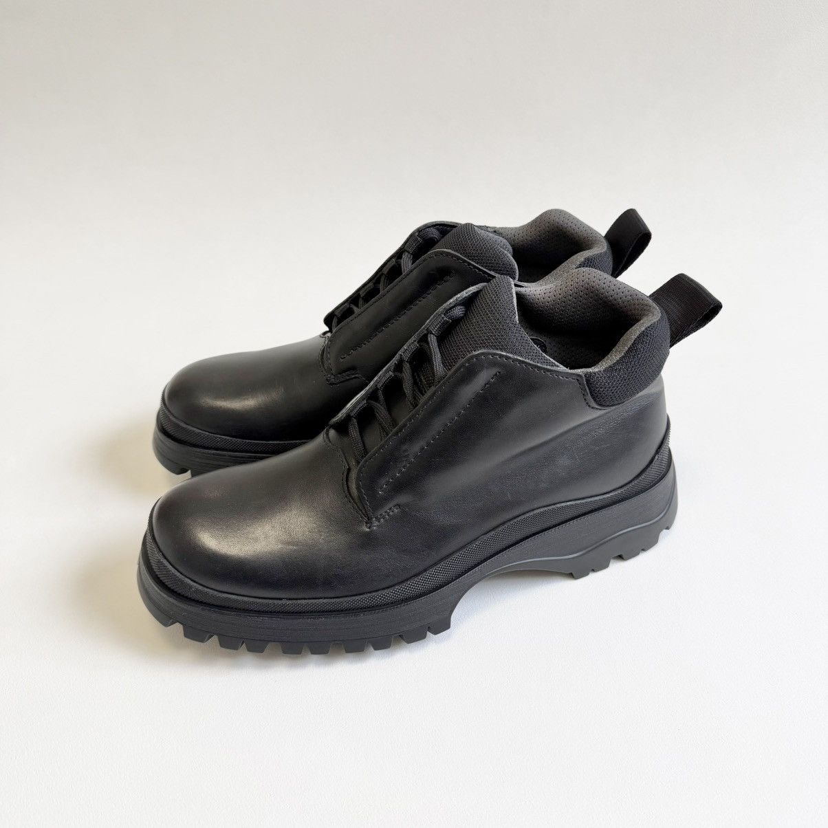 Prada OG Black Leather ‘Brixxen’ Chukka Boots Size US 8.5 / EU 41-42 - 4 Thumbnail