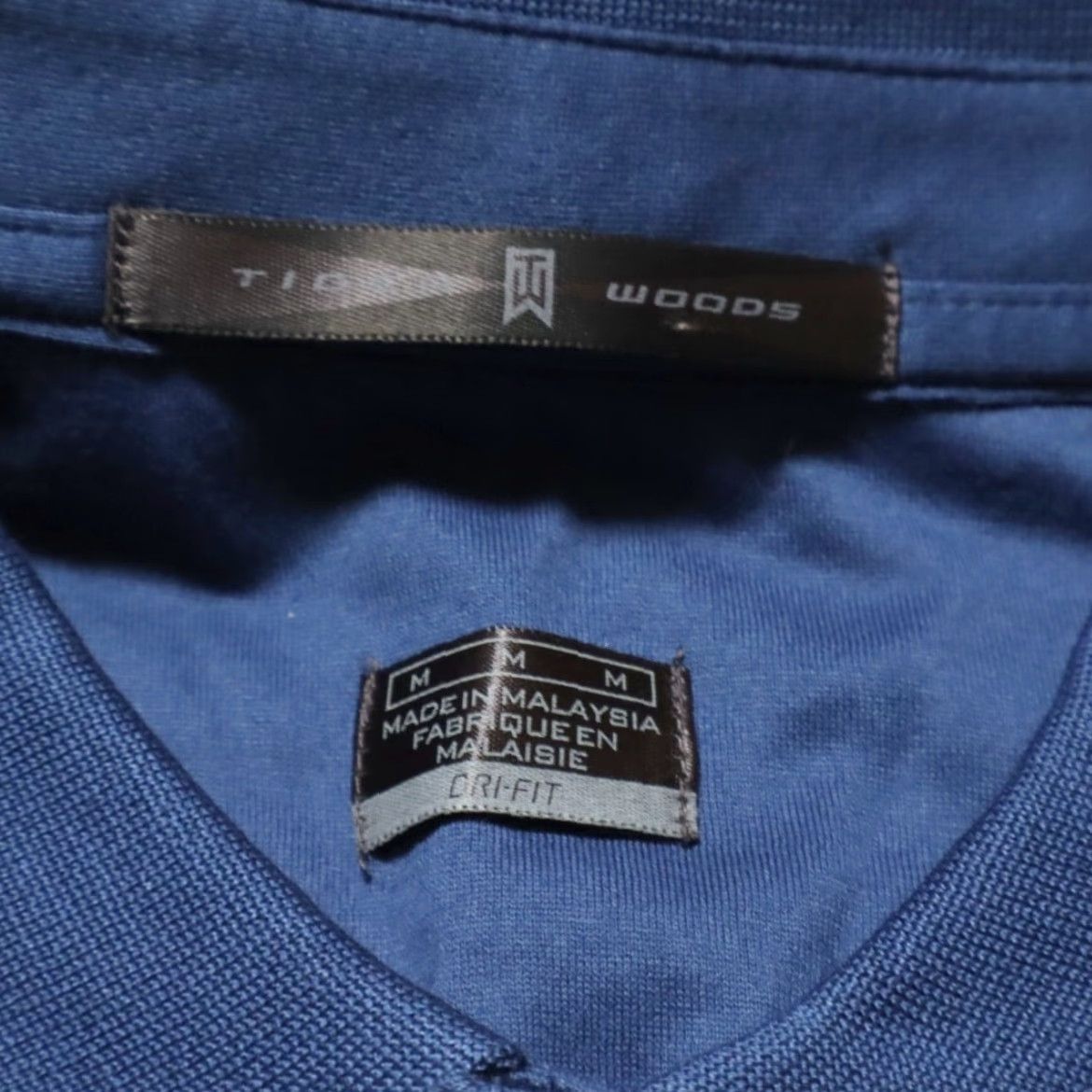 Nike VTG Nike TW Tiger Woods Cotton Blend Striped Polo Shirt Blue Men's M Size US M / EU 48-50 / 2 - 5 Thumbnail