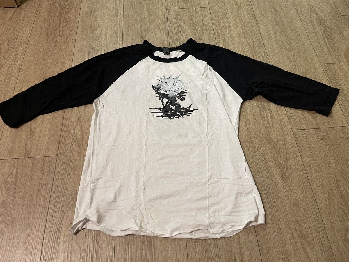 Band Tees Drain Gang 2022 White Raglan Tour Tee Size Medium Size US M / EU 48-50 / 2 - 1 Thumbnail
