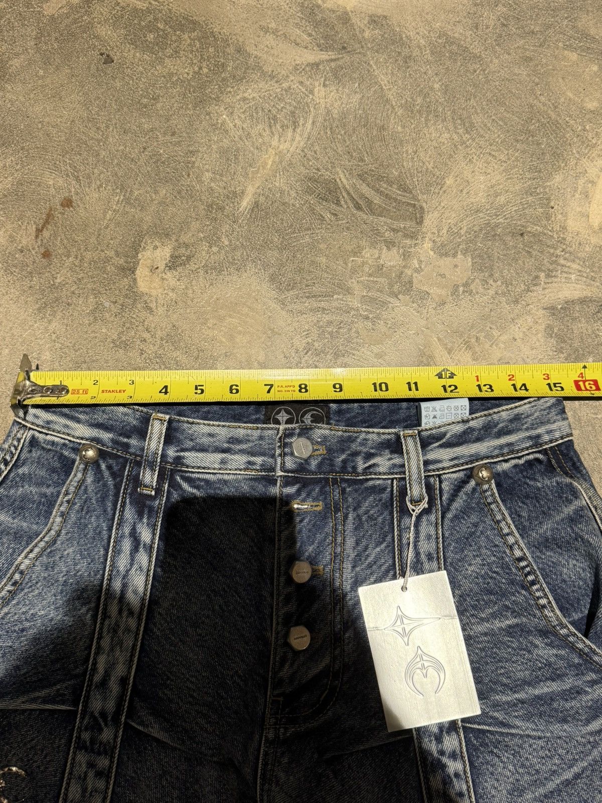 Thug Club THUG CLUB 24AW LINE GOB DENIM PANTS Size 31W STC24PT3201 Size US 31 - 9 Thumbnail