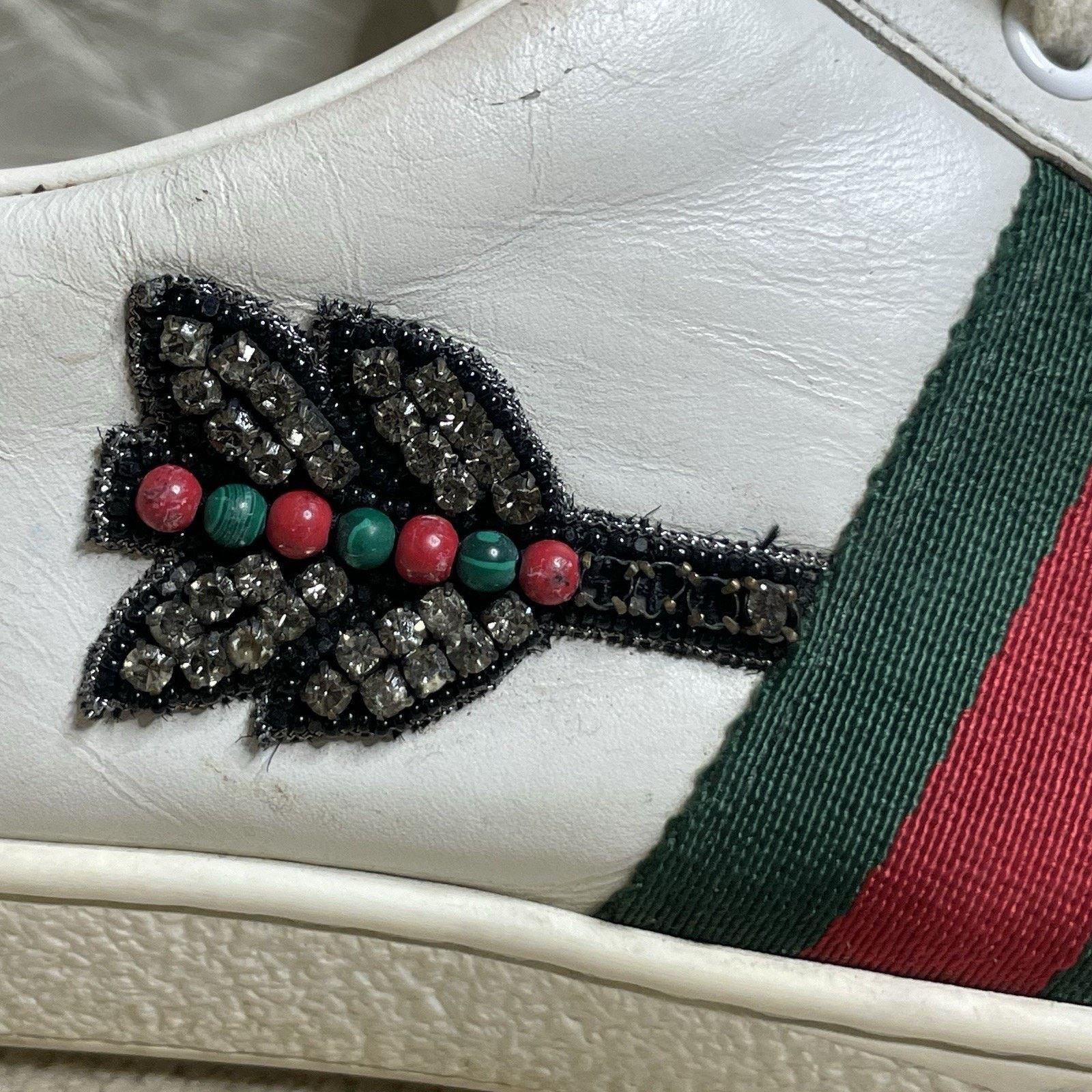 Gucci Gucci Ace Sneakers Low-Top Trainers shoes leather Arrow Size US 10 / IT 40 - 7 Thumbnail