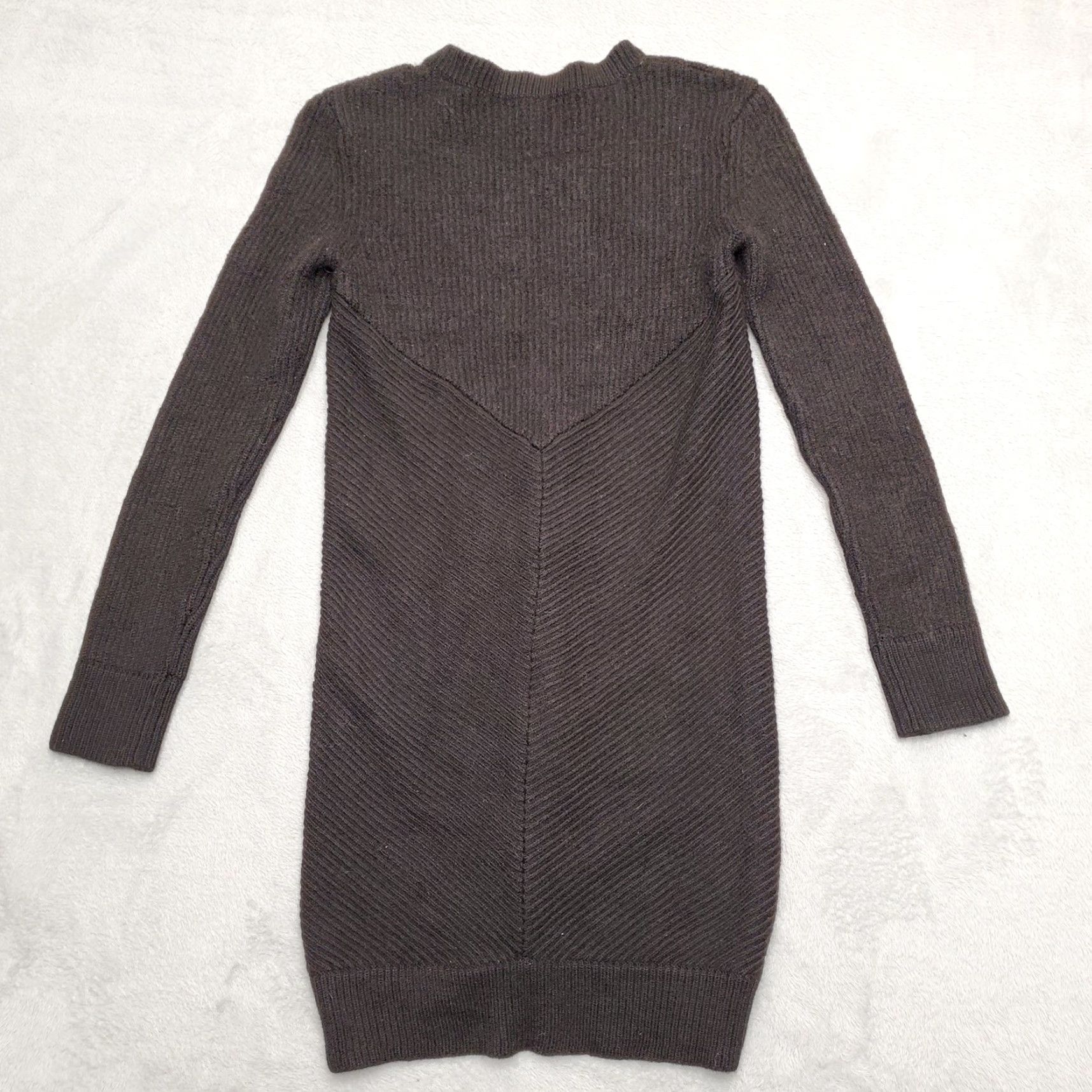 THAKOON Thakoon Sweater Dress Womens XS Black Merino Wool Blend Casual Size XS / US 0-2 / IT 36-38 - 6 Thumbnail
