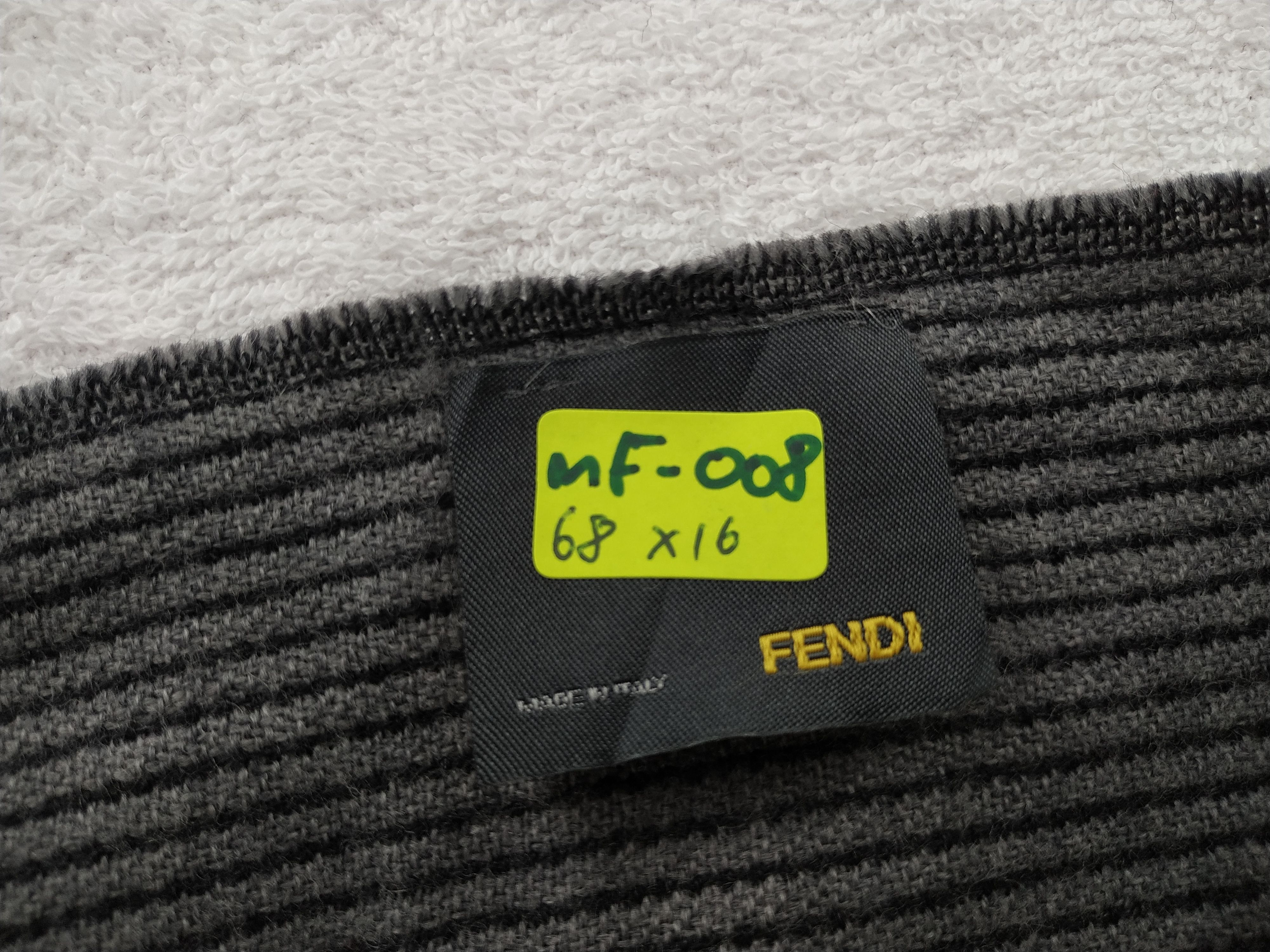 Fendi Vintage Fendi Wool Scarf/Muffler/Neckwear MF008 Size ONE SIZE - 7 Thumbnail