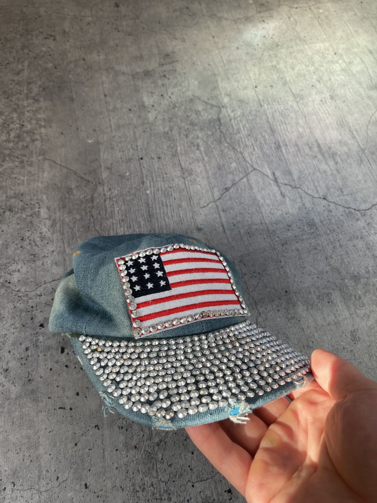 Vintage large usa logo sequin hat Size ONE SIZE - 2 Thumbnail