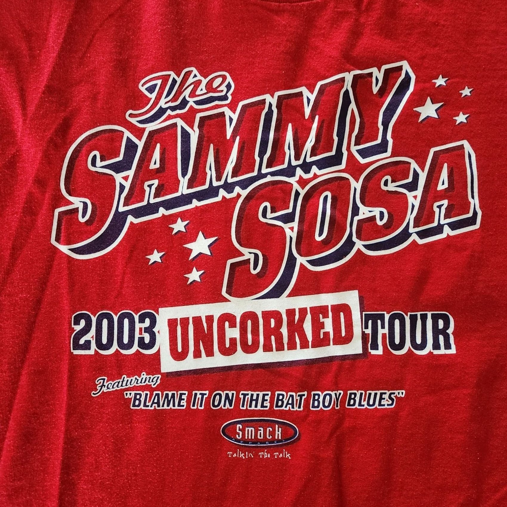 Delta VINTAGE Sammy Sosa T Shirt Tee 2XL Cubs Uncorked Homerun Tour 03' Y2K Red Men's Shirt Size US XXL / EU 58 / 5 - 2 Thumbnail