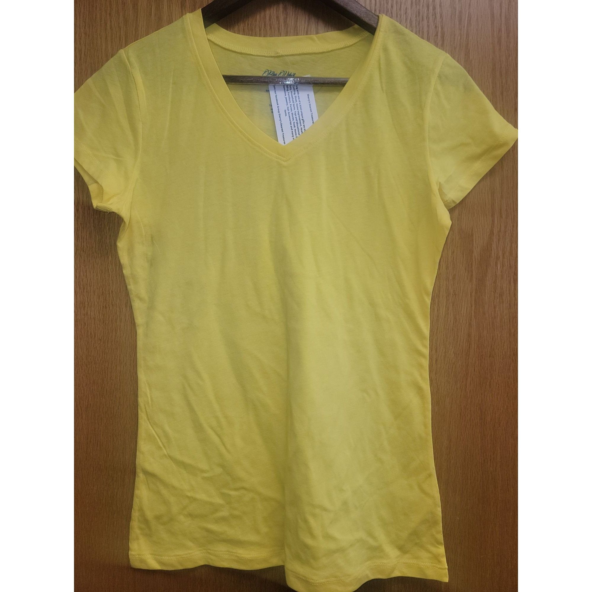 Other Yellow V-Neck Short Sleeve T-Shirt Women's Large By Blue Vel Size L / US 10 / IT 46 - 1 Thumbnail