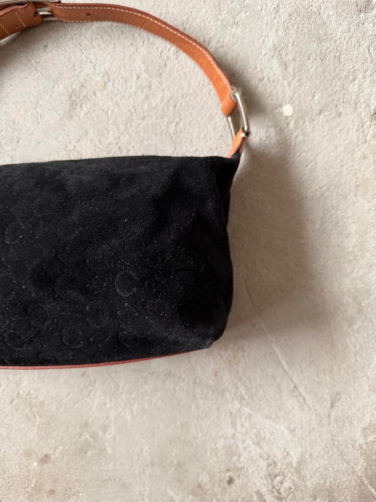 Celine Celine Suede Shoulder Bag Black Size ONE SIZE - 4 Thumbnail