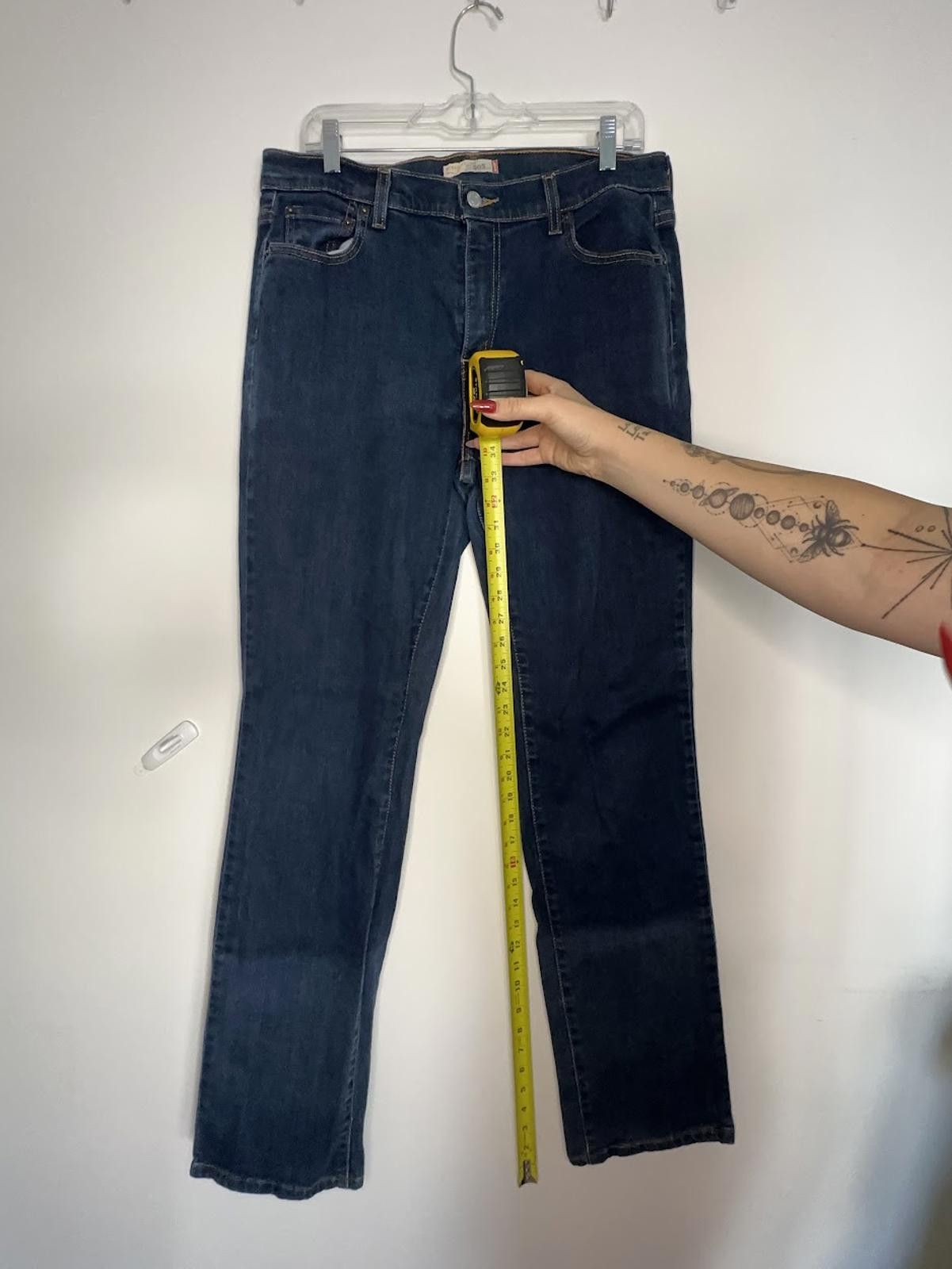 Levi's Levi's 505 Regular Fit Straight Leg Jeans - Sz. 14 Long Size 36" / US 14 / IT 50 - 6 Thumbnail