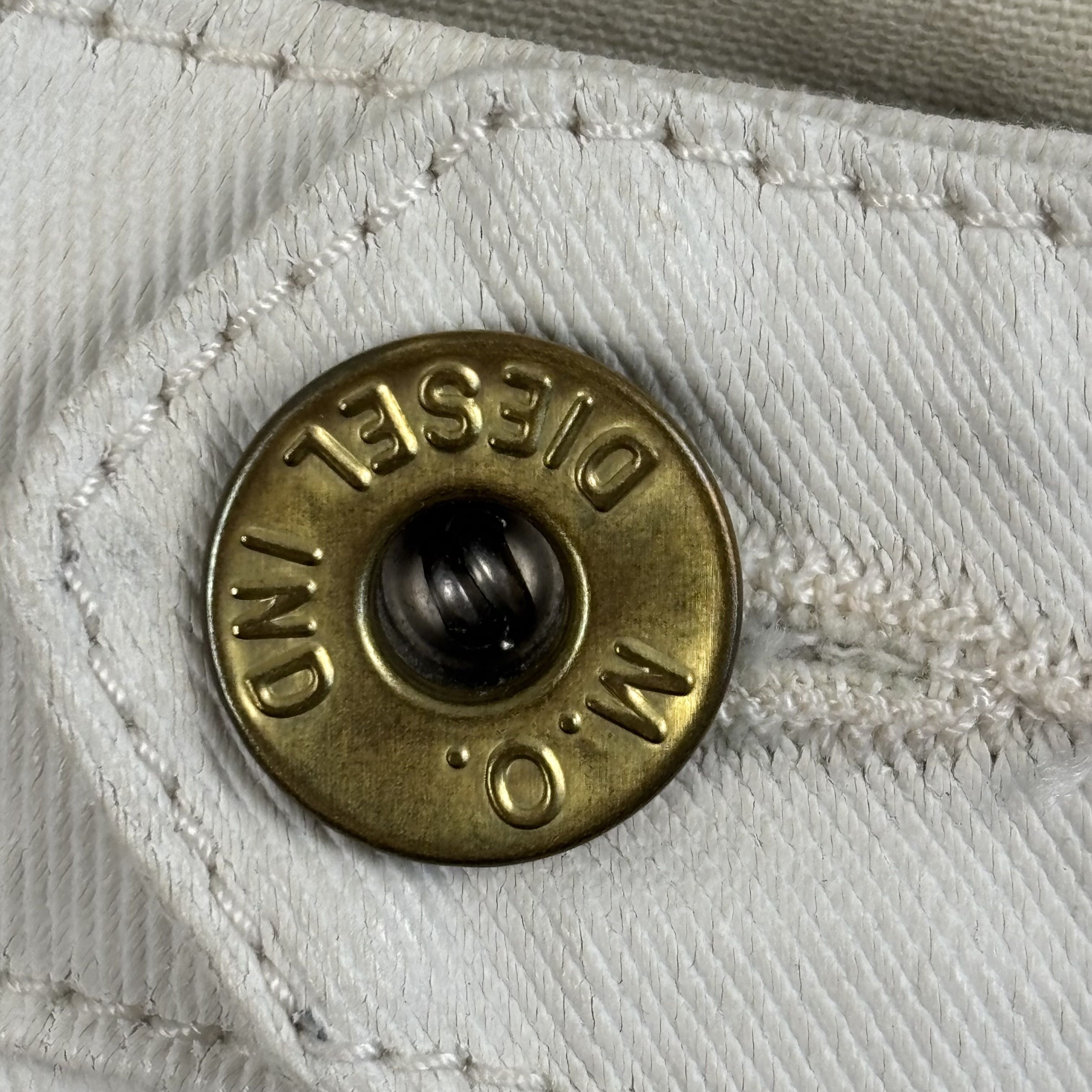 Diesel White Waxed Diesel Jeans Size US 41 - 8 Thumbnail
