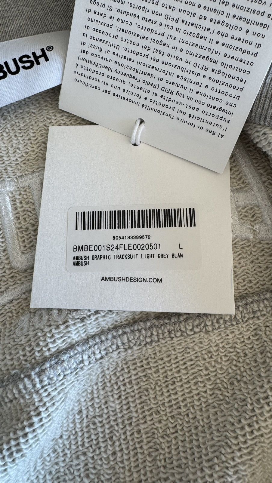 Ambush Design Ambush sweatshirt new with tags L XL grey Size US L / EU 52-54 / 3 - 12 Thumbnail