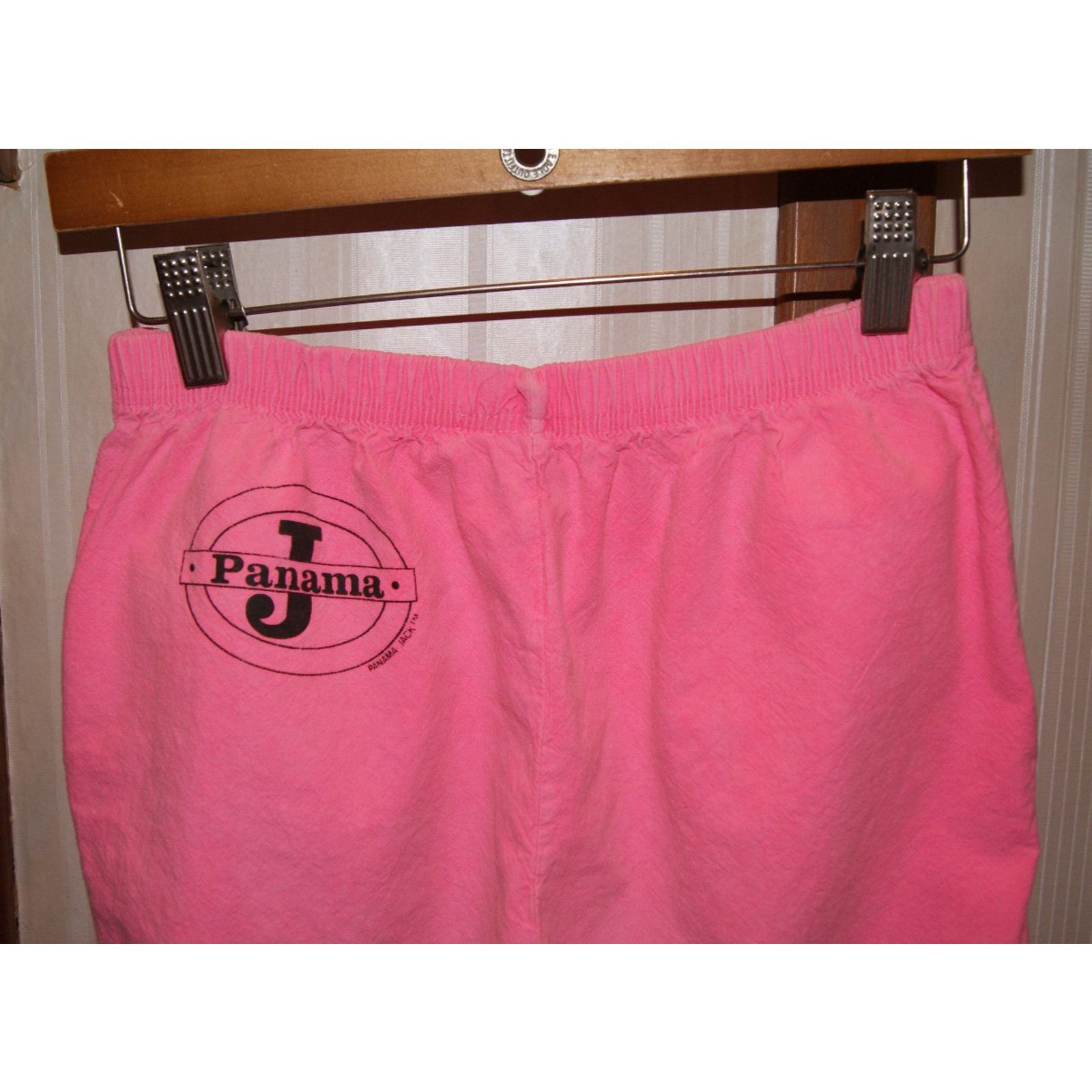 Panama Jack VTG Panama Jack Bright Neon Pink S Beach Cotton Pants USA Size US 30 / EU 46 - 2 Thumbnail