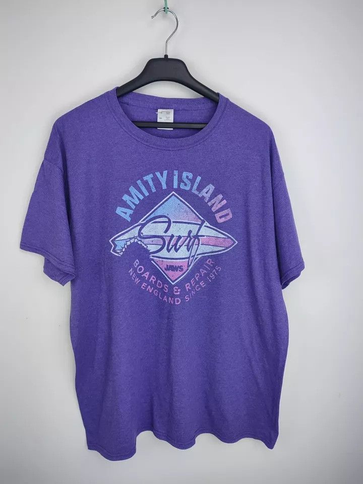 Vintage Rare vintage Jaws amity island surf movie shirt Size M Size US M / EU 48-50 / 2 - 1 Thumbnail