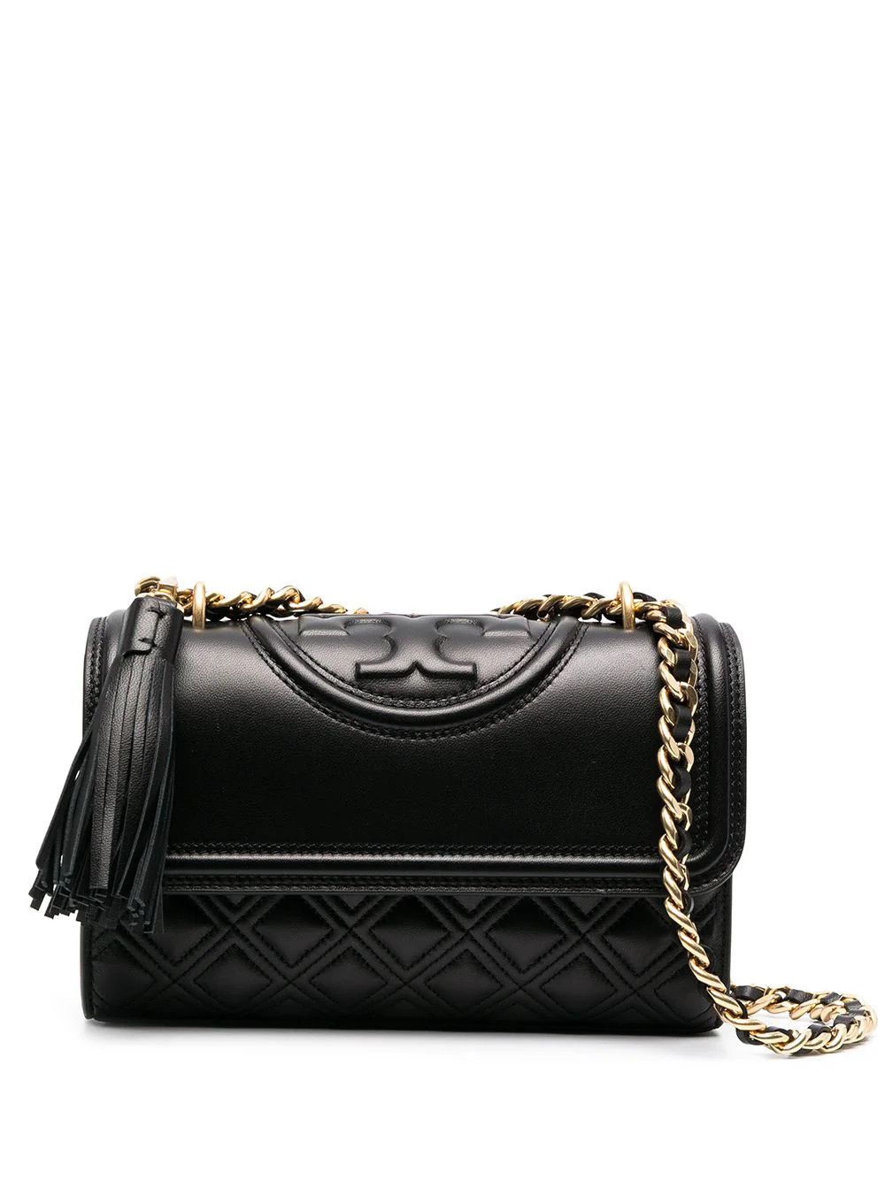 Tory Burch o1s22i1n1024 Size: OS / Small Fleming Bag in Black Size ONE SIZE - 1 Thumbnail