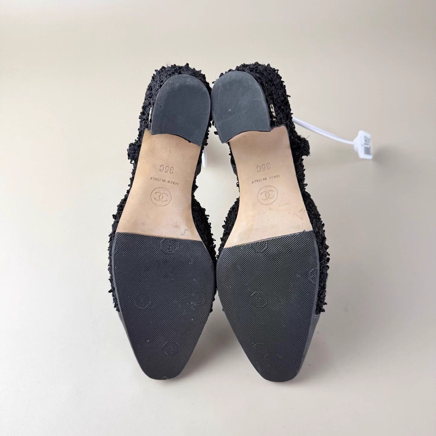 Chanel CHANEL woven double C gold buckle black & gold heels 35 EU Size US 4 / IT 34 - 7 Thumbnail