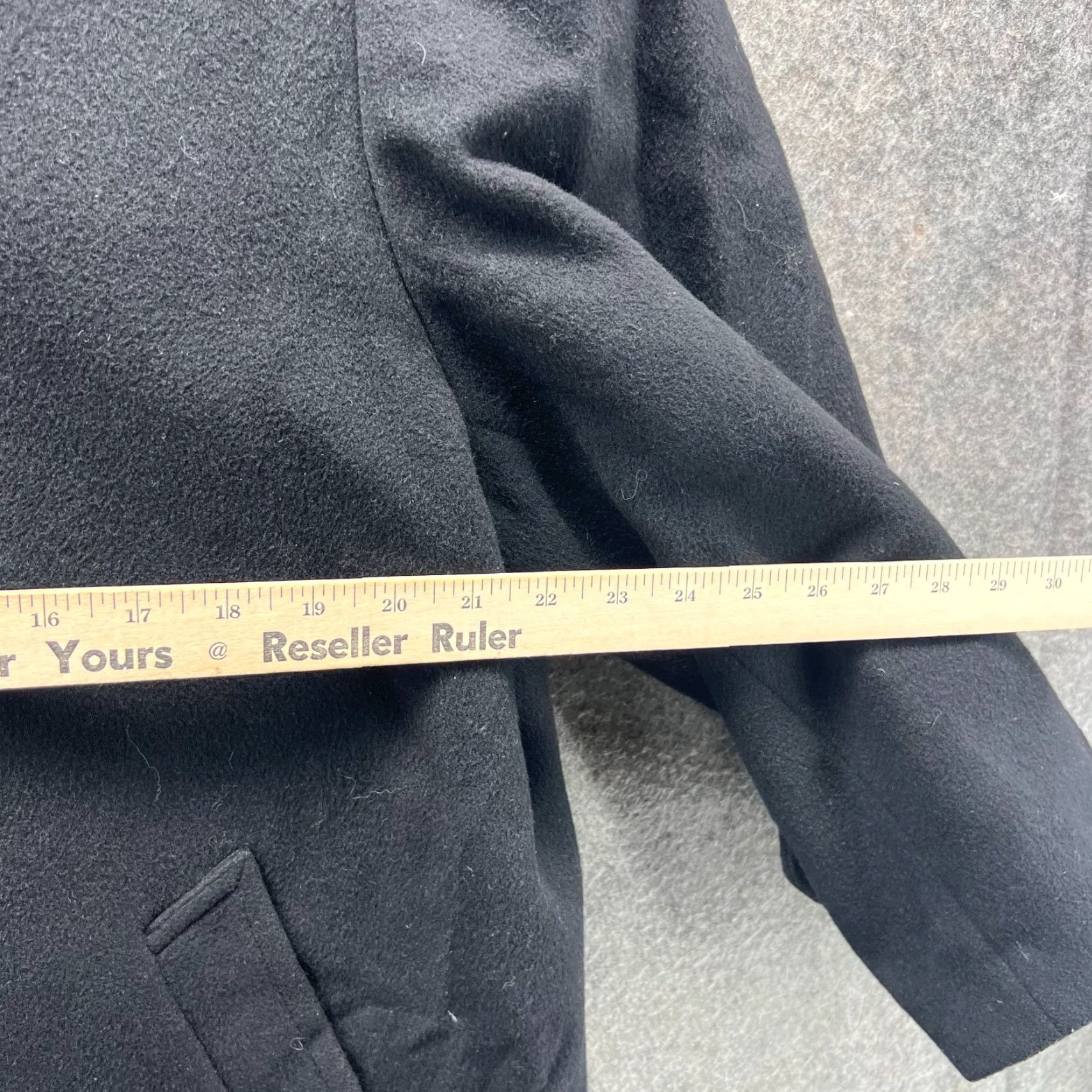 Ralph Lauren Lauren Ralph Lauren Trench Coat Mens 40 Black Wool Blend Overcoat Button Front Vintage N/A Size US XXS / EU 40 - 4 Thumbnail
