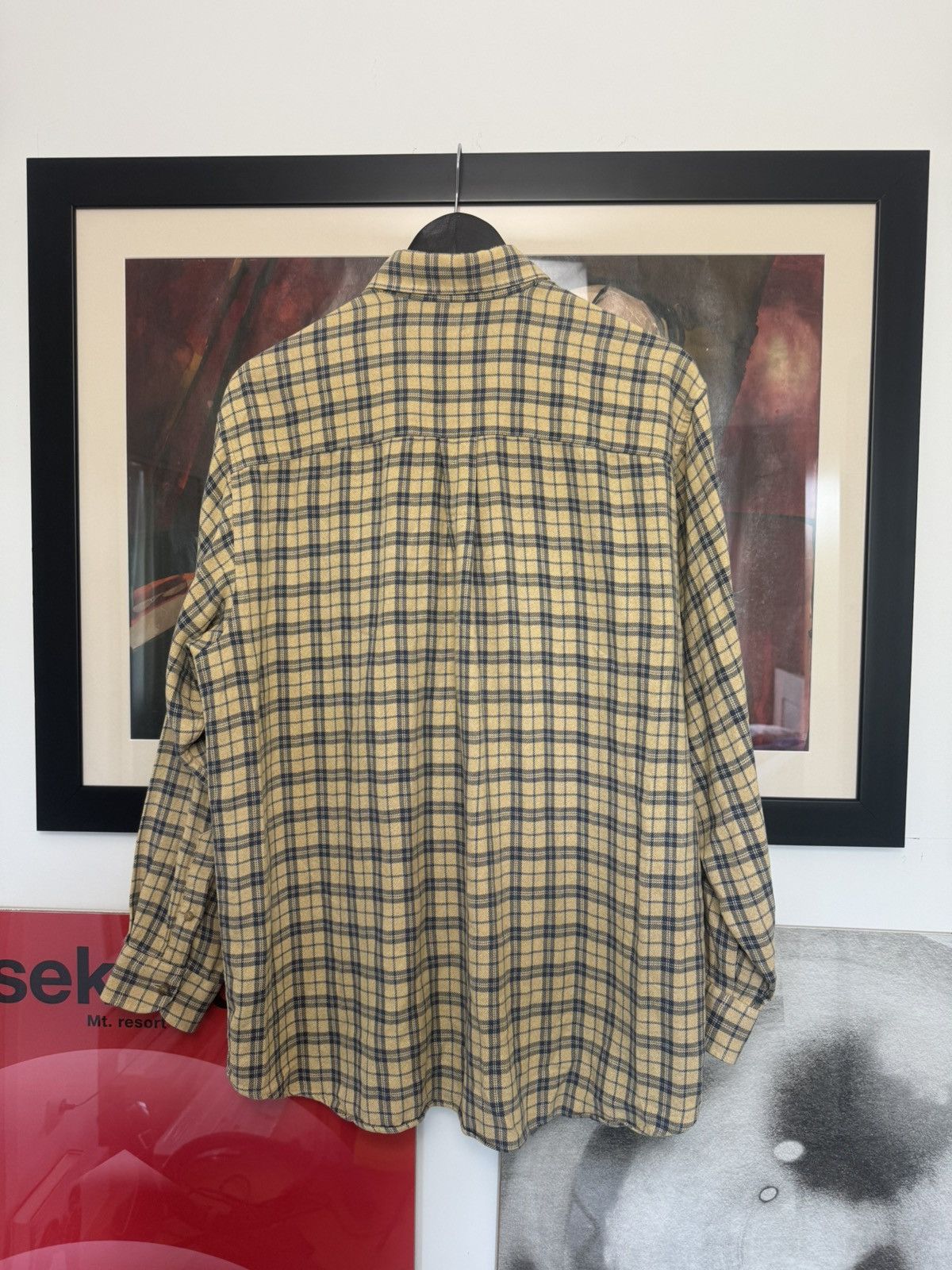 Burberry Burberry Button Up Casual Shirt Yellow NovaCheck Rare Luxury Size US XL / EU 56 / 4 - 2 Thumbnail