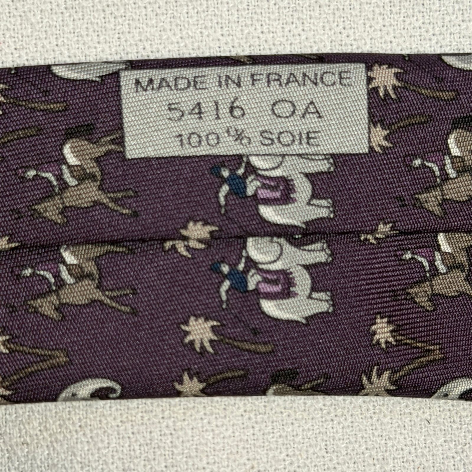 Hermes Hermes Vintage Circus Horses & Elephants Tie 100% Silk Tie Size ONE SIZE - 3 Thumbnail